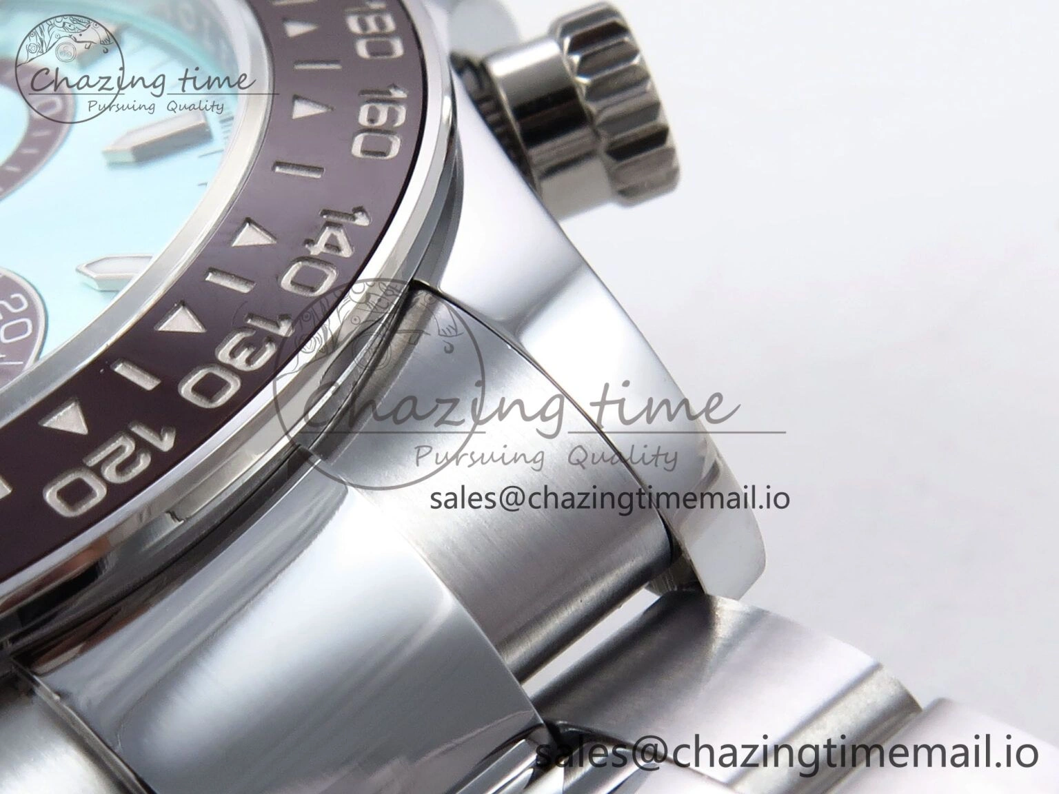 Daytona 126506 QF 1:1 Best Edition Ice Blue Dial Lume Marker on SS YG Bracelet SH4131 V6 (Gain Weight）