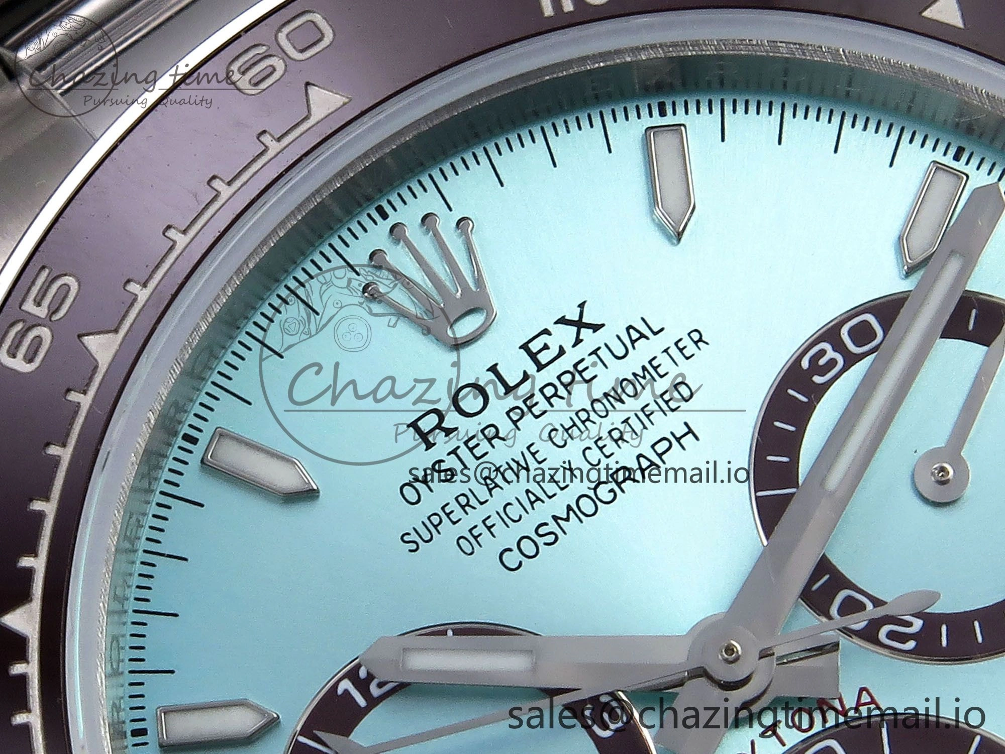 Daytona 126506 QF 1:1 Best Edition Ice Blue Dial Lume Marker on SS YG Braclet SH4131 V5