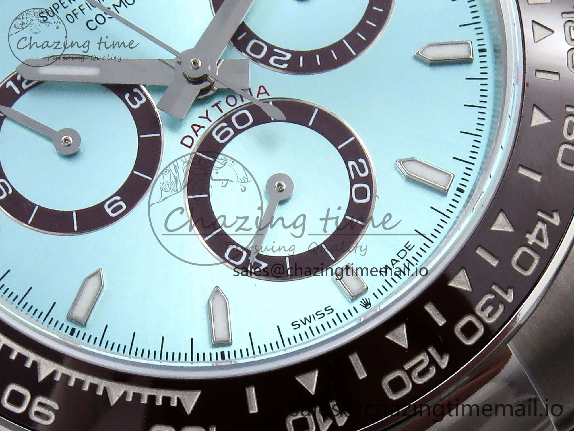 Daytona 126506 QF 1:1 Best Edition Ice Blue Dial Lume Marker on SS YG Braclet SH4131 V5
