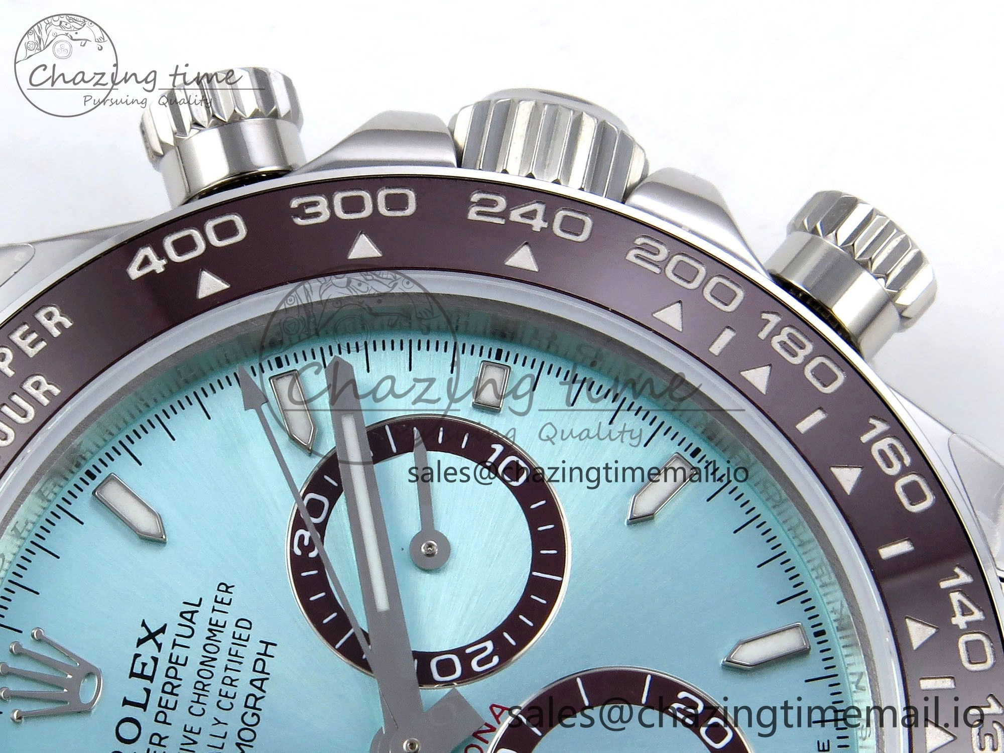 Daytona 126506 QF 1:1 Best Edition Ice Blue Dial Lume Marker on SS YG Braclet SH4131 V5