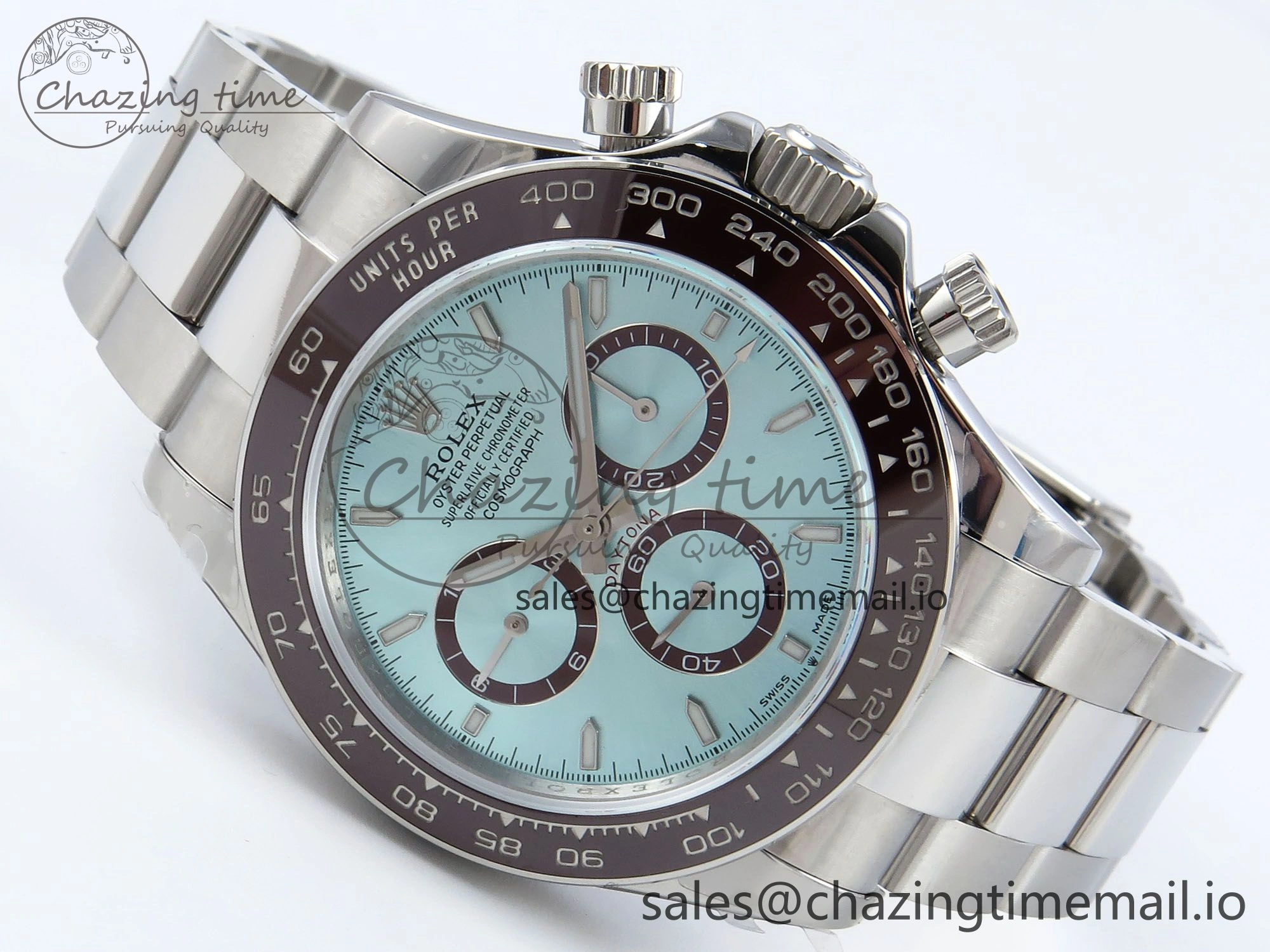 Daytona 126506 QF 1:1 Best Edition Ice Blue Dial on SS Bracelet Strap SH4131 V5