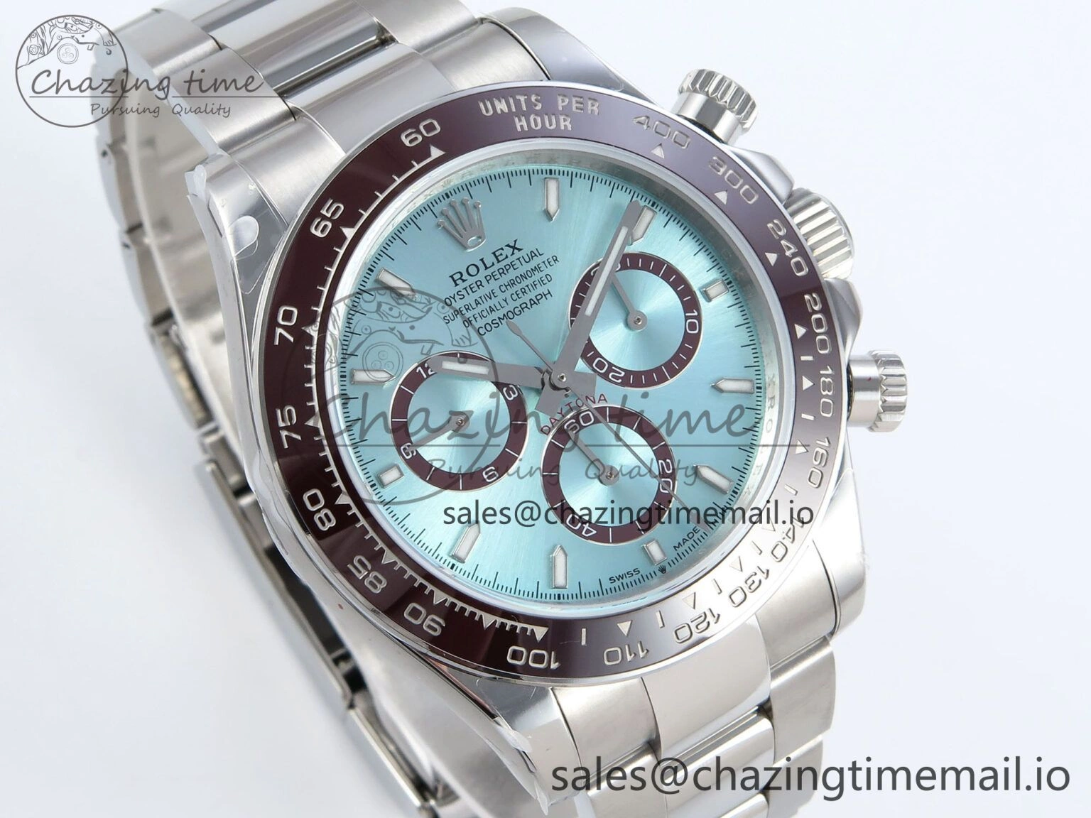 Daytona 126506 QF 1:1 Best Edition Ice Blue Dial on SS Bracelet Strap SH4131 V5