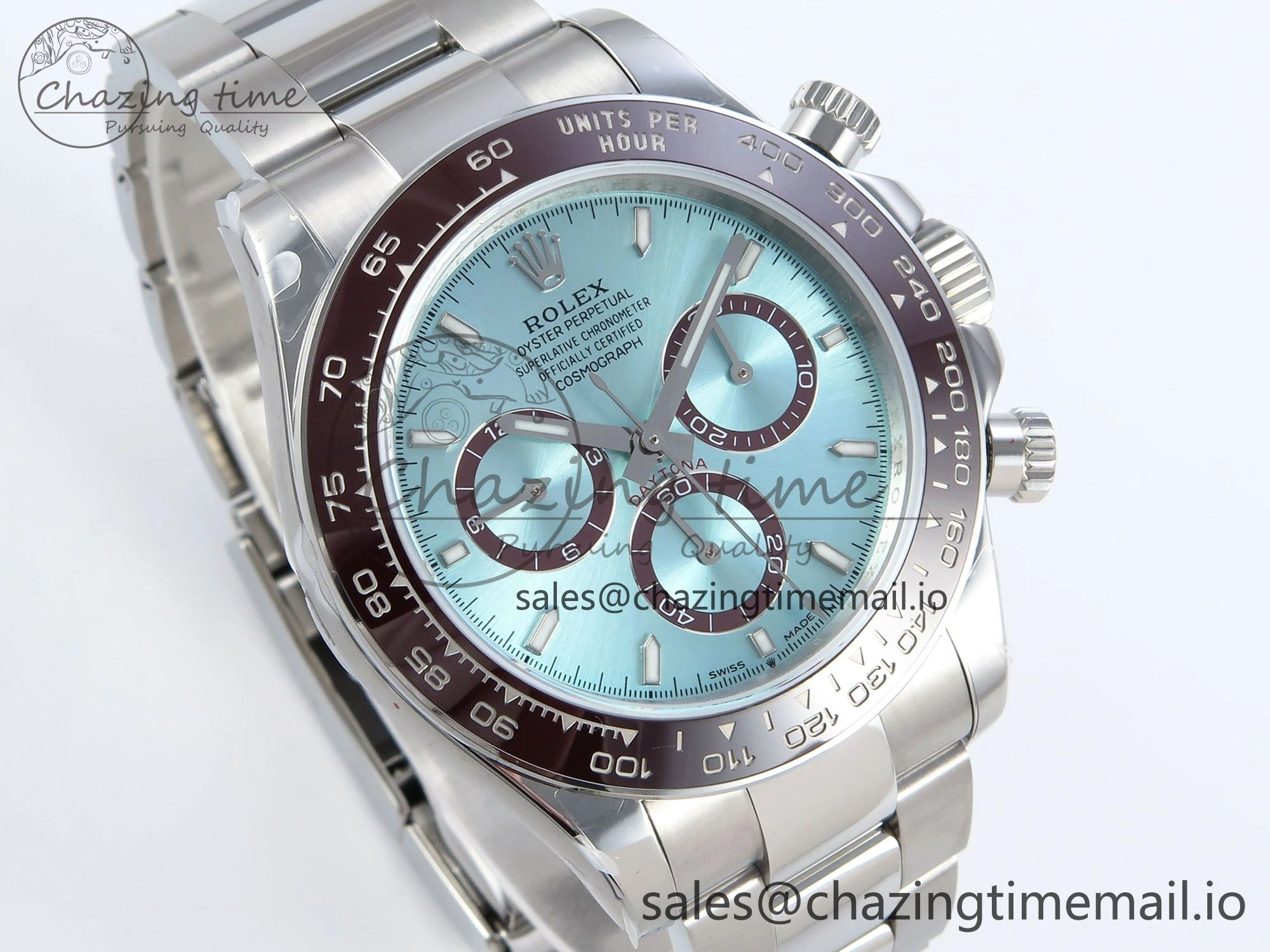 Daytona 126506 QF 1:1 Best Edition Ice Blue Dial on SS Bracelet Strap SH4131 V5