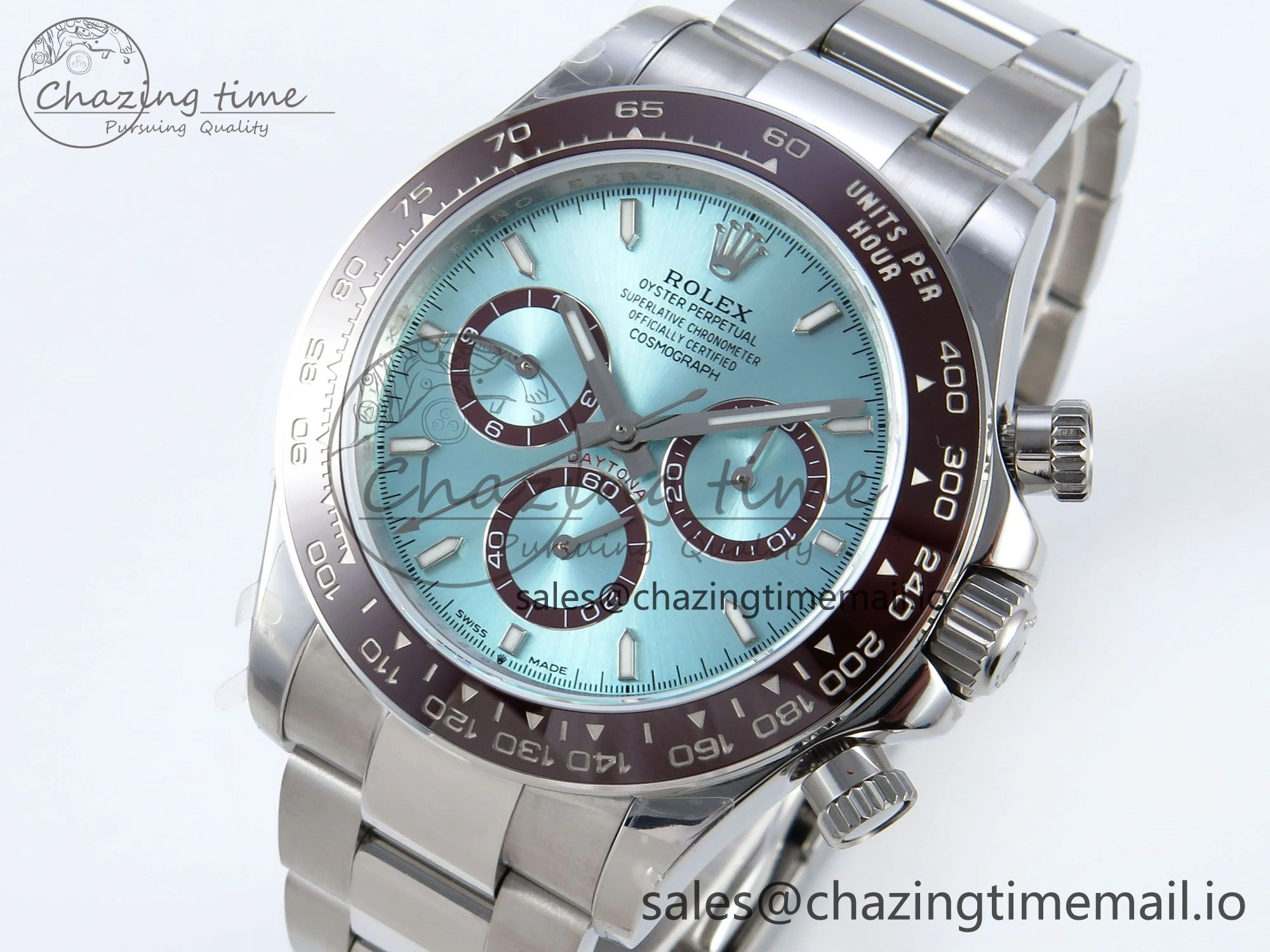 Daytona 126506 QF 1:1 Best Edition Ice Blue Dial on SS Bracelet Strap SH4131 V5