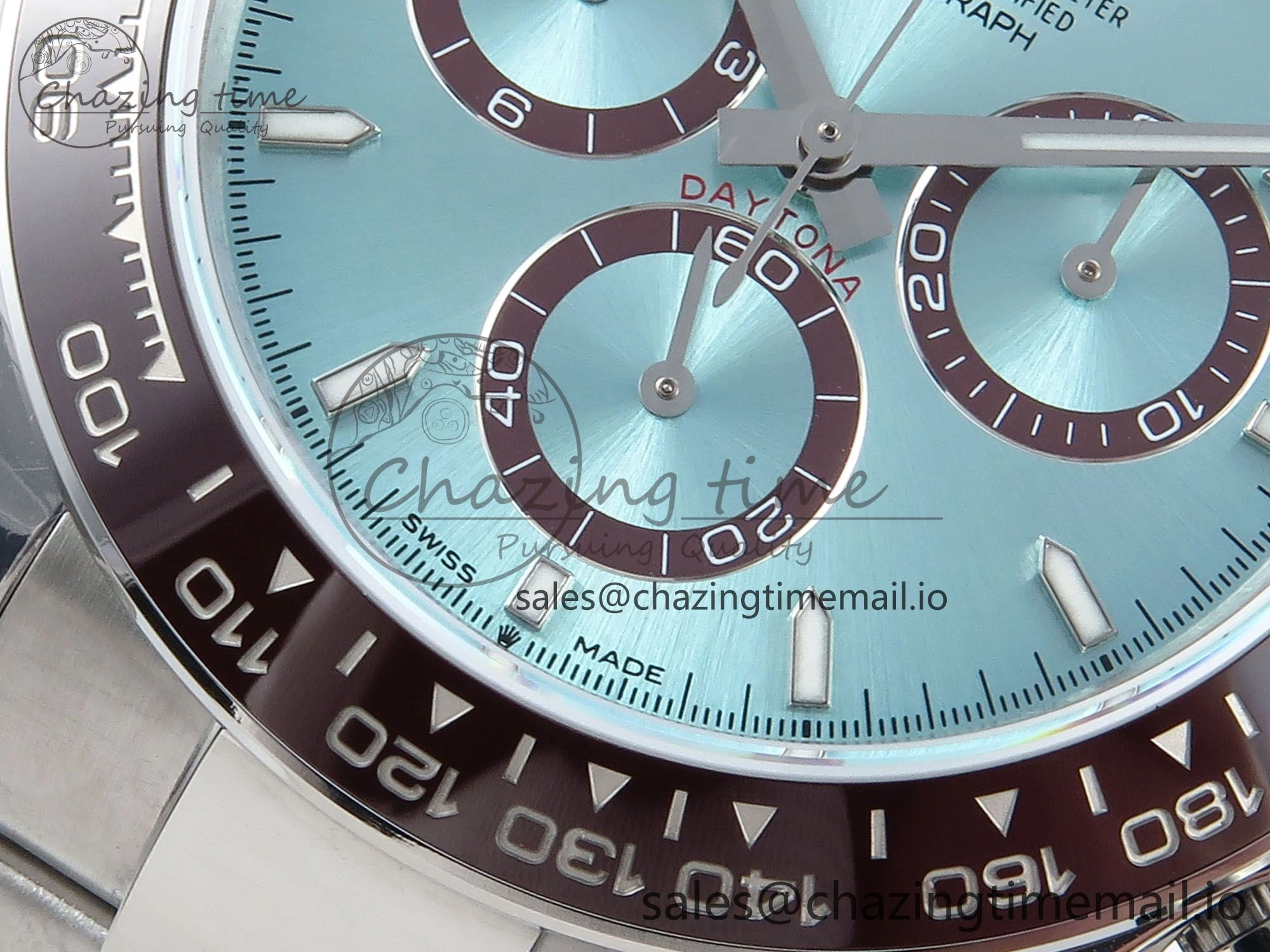 Daytona 126506 QF 1:1 Best Edition Ice Blue Dial on SS Bracelet Strap SH4131 V5