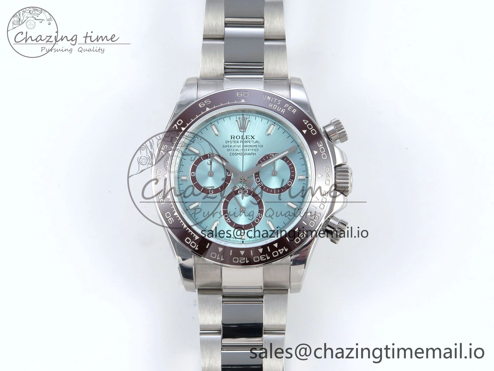 Daytona 126506 QF 1:1 Best Edition Ice Blue Dial on SS Bracelet Strap SH4131 V5