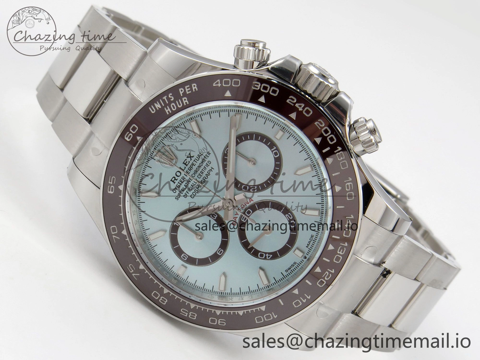 Daytona 126506 THBF 1:1 Best Edition 904L Steel Ice Blue Dial on SS Bracelet SH4131