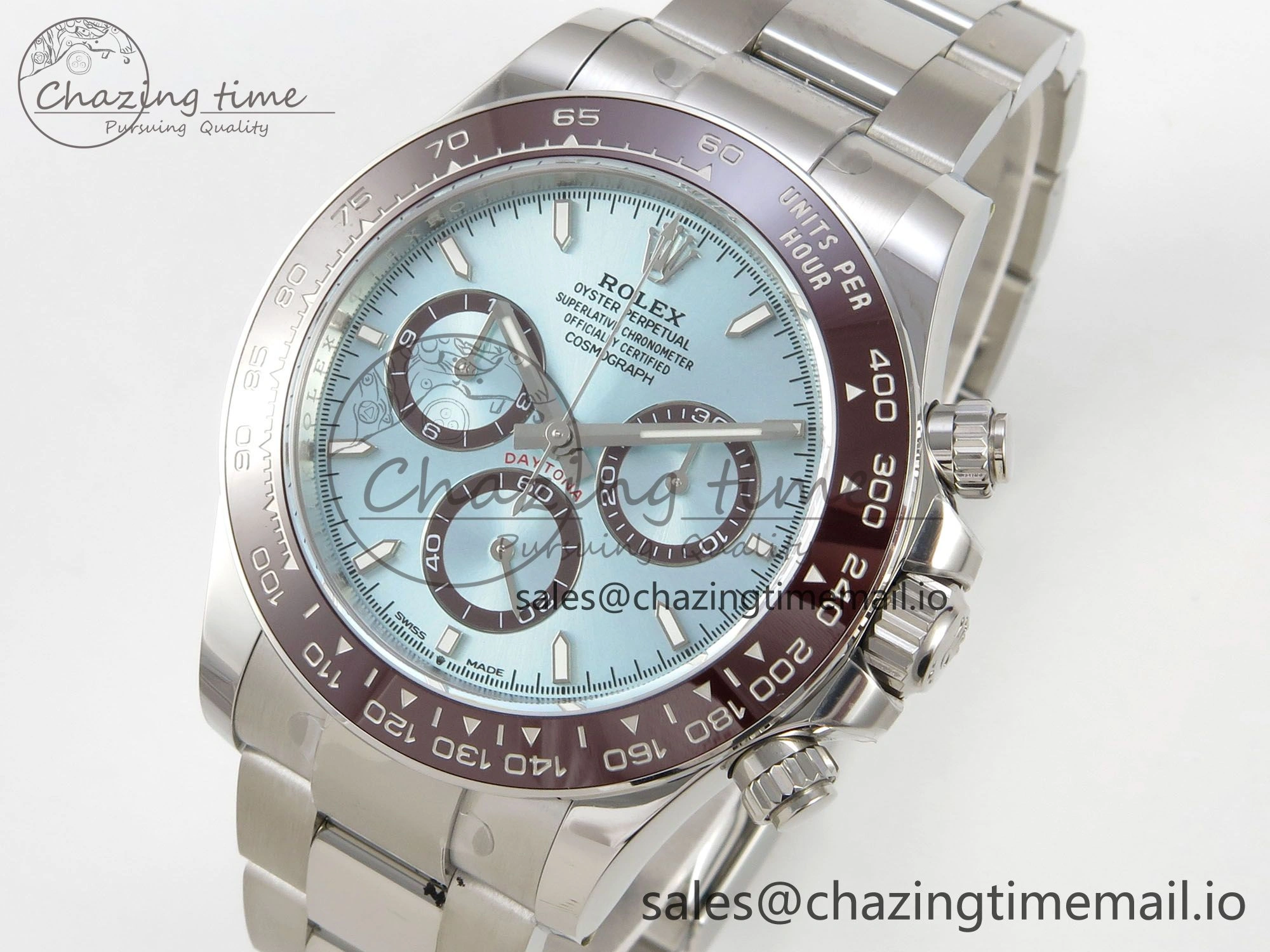 Daytona 126506 THBF 1:1 Best Edition 904L Steel Ice Blue Dial on SS Bracelet SH4131