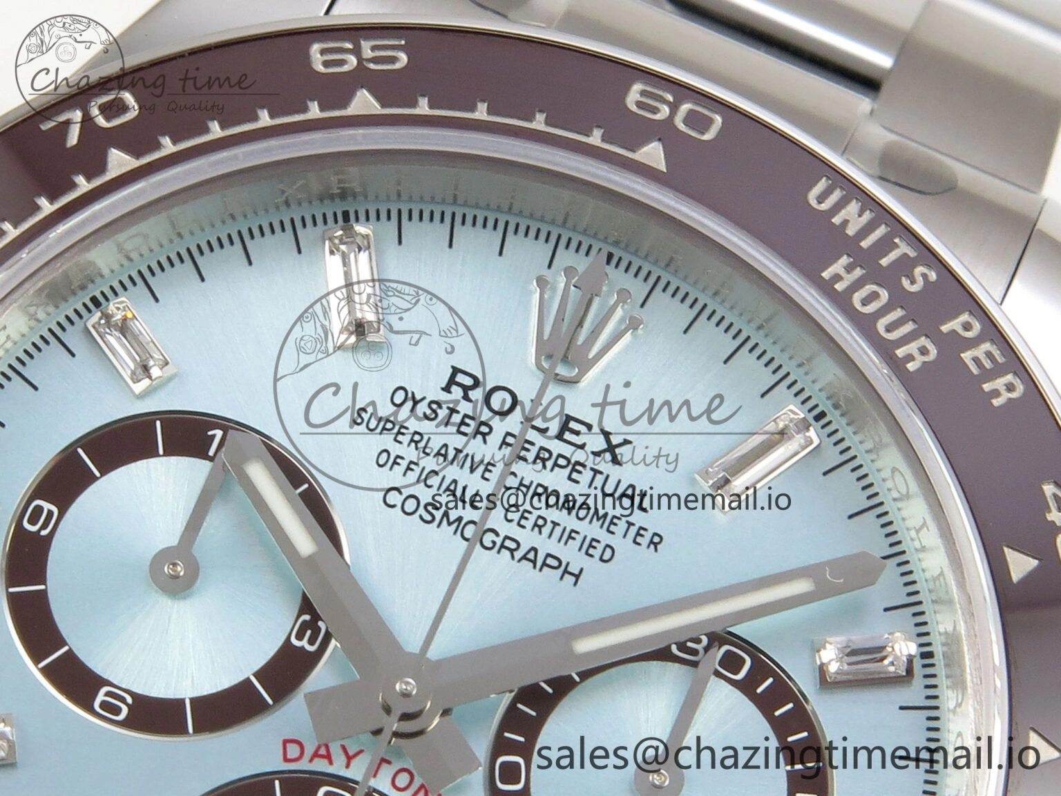 Daytona 126506 VSF 1:1 Best Edition 904L Steel Ice Blue Crystal Dial on SS Braclet VS4131 V2 (Weighted)