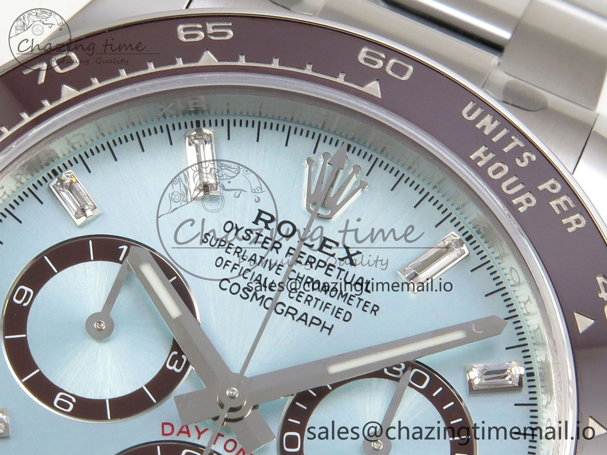Daytona 126506 VSF 1:1 Best Edition 904L Steel Ice Blue Crystal Dial on SS Braclet VS4131 V2 (Weighted)