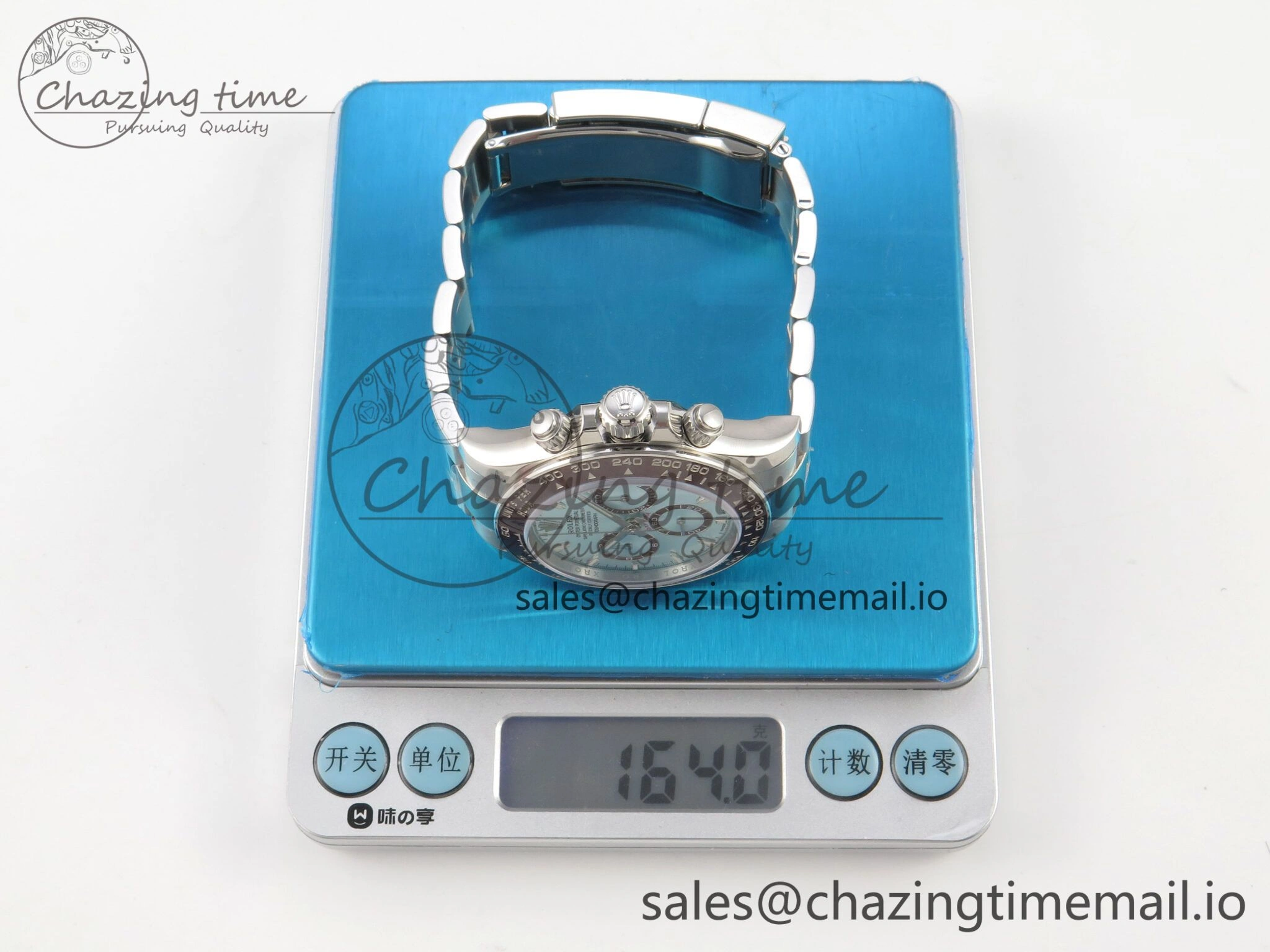 Daytona 126506 VSF 1:1 Best Edition 904L Steel Ice Blue Dial on SS Braclet VS4131 V2 (Weighted)
