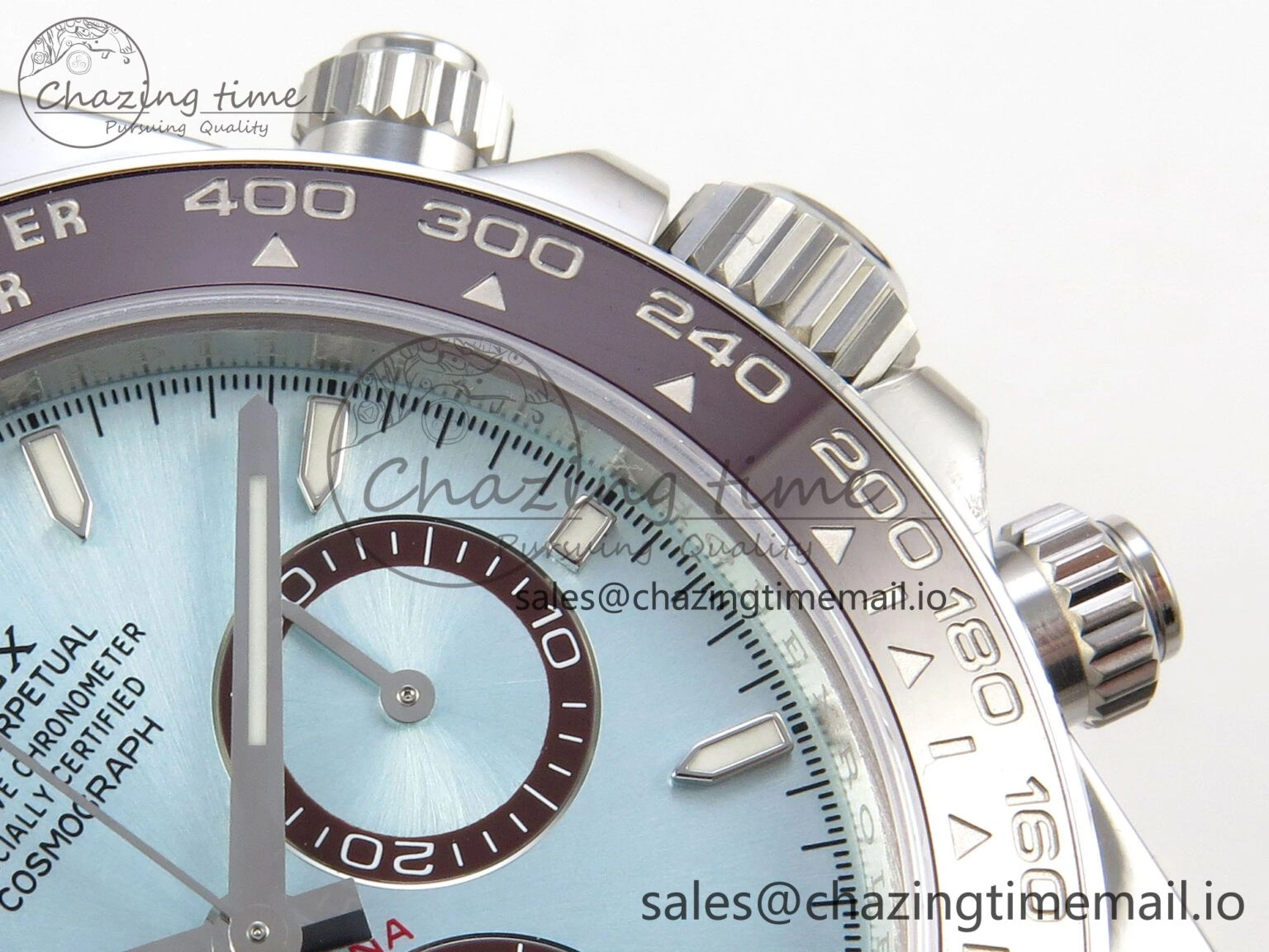 Daytona 126506 VSF 1:1 Best Edition 904L Steel Ice Blue Dial on SS Braclet VS4131 V2 (Weighted)