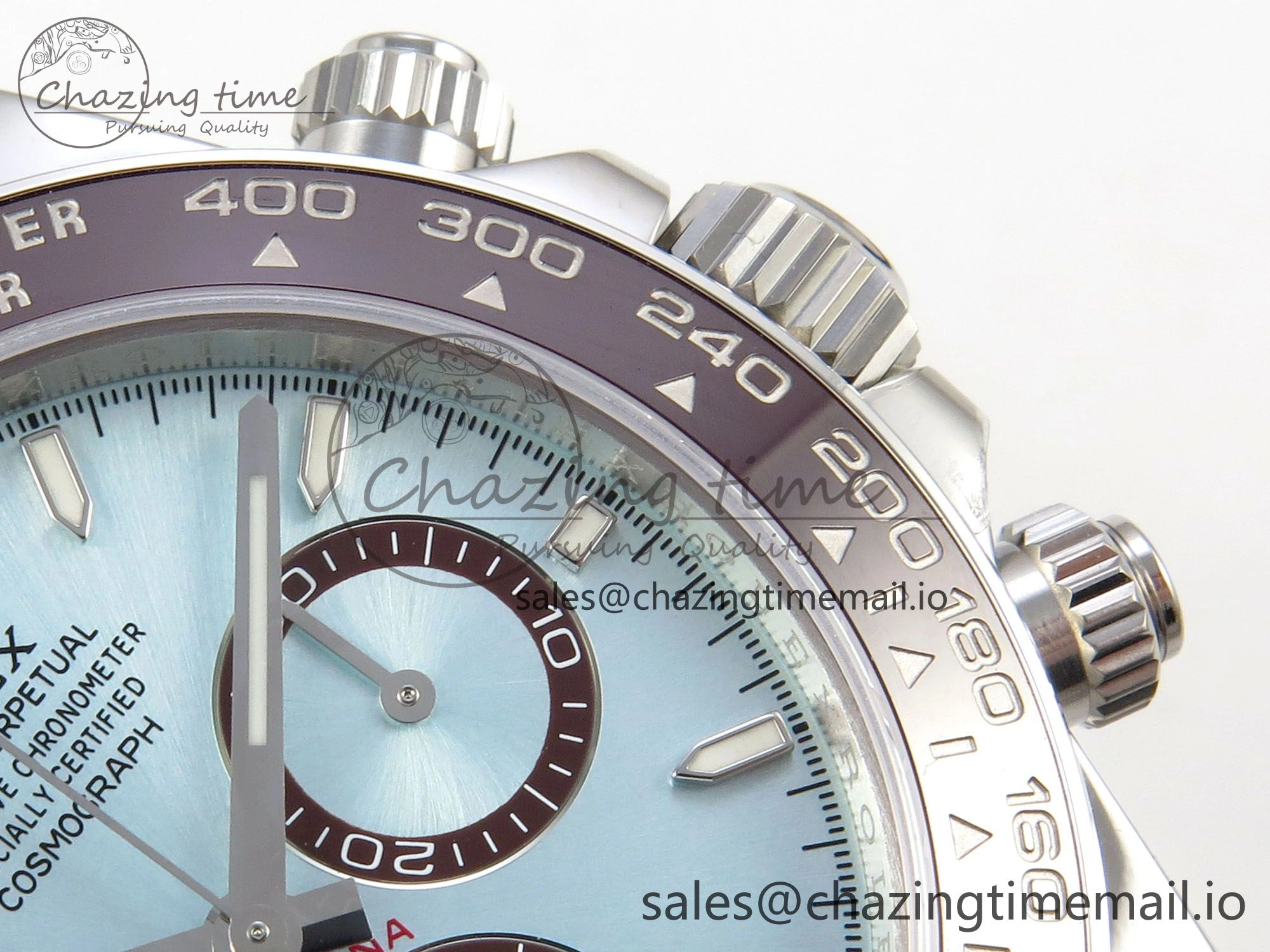 Daytona 126506 VSF 1:1 Best Edition 904L Steel Ice Blue Dial on SS Braclet VS4131 V2 (Weighted)