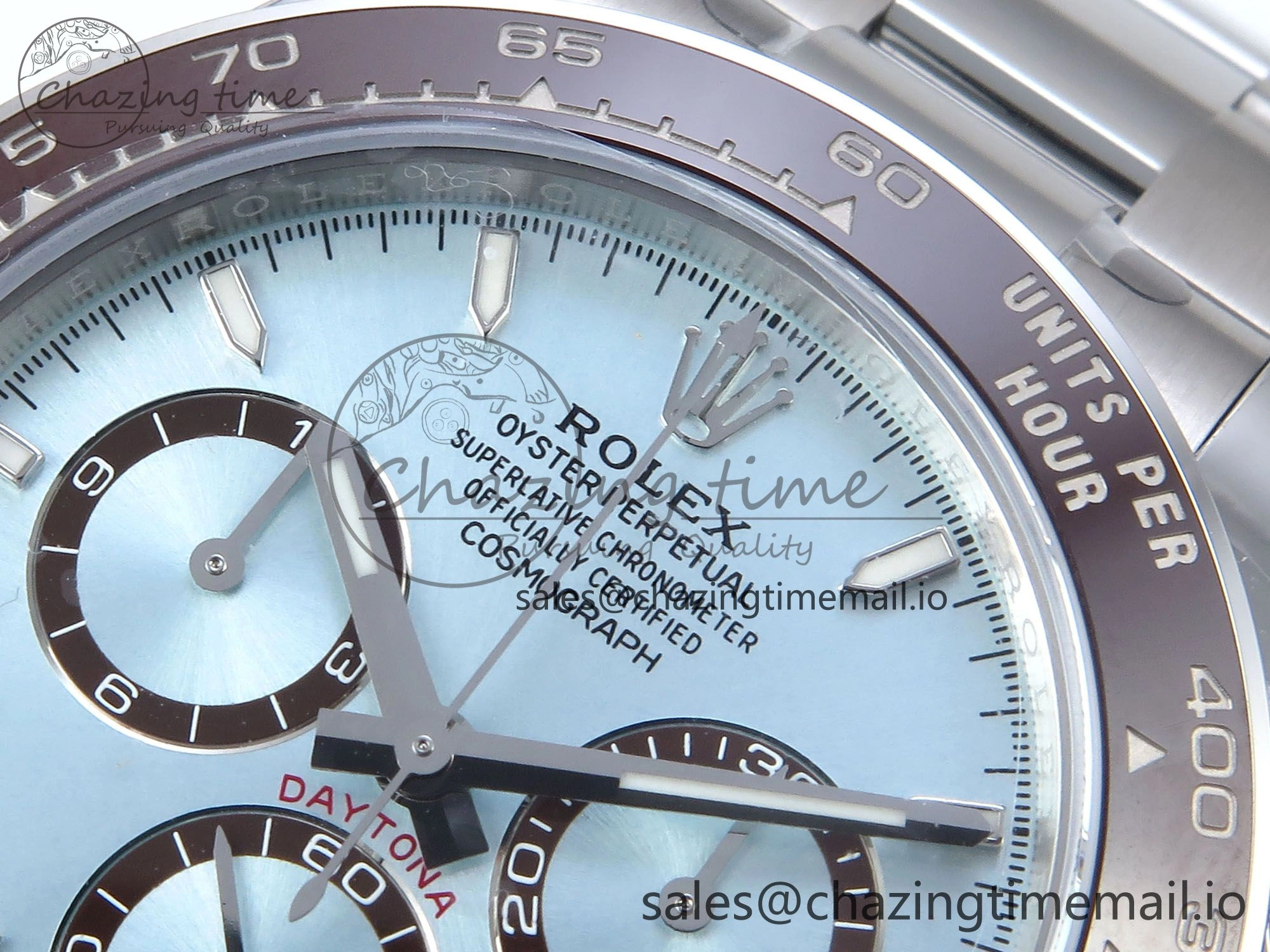Daytona 126506 VSF 40mm SS 1:1 Best Edition Ice Blue Stick Dial on SS Bracelet SA4131 Super Clone