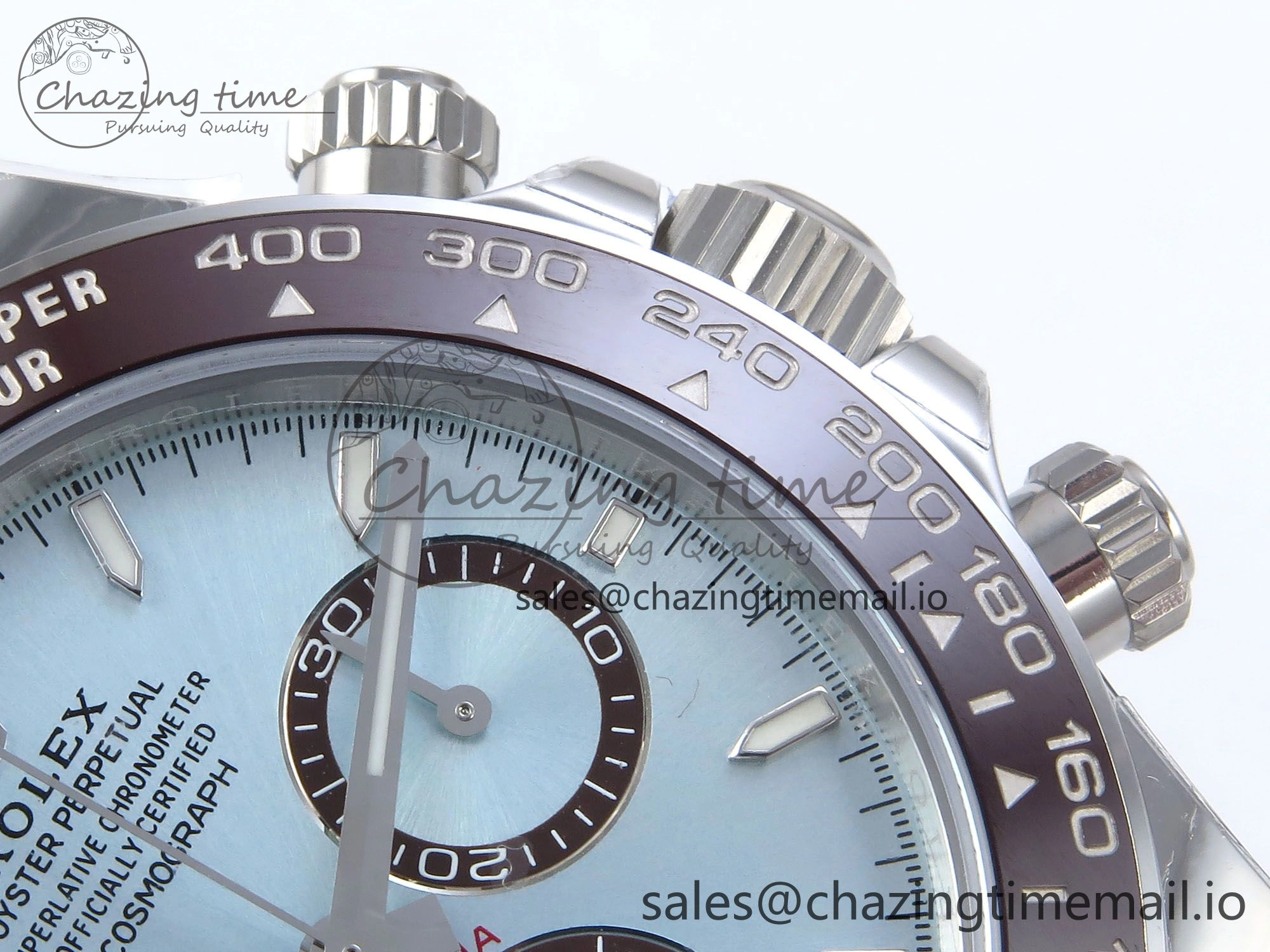 Daytona 126506 VSF 40mm SS 1:1 Best Edition Ice Blue Stick Dial on SS Bracelet SA4131 Super Clone