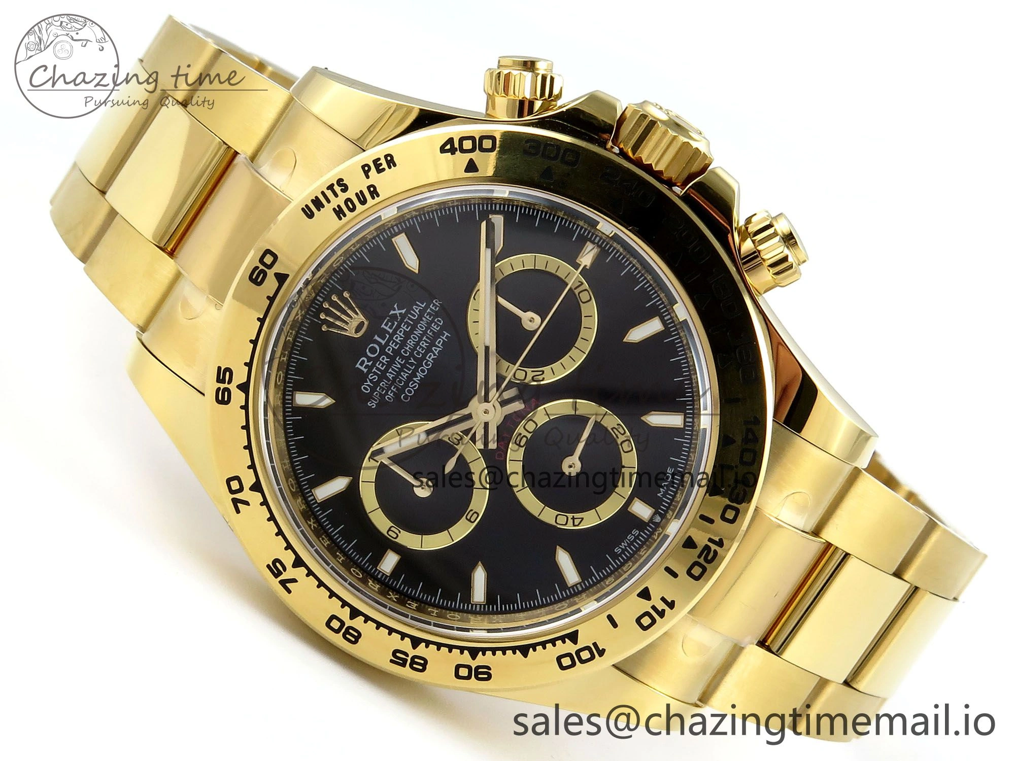 Daytona 126508 APSF 1:1 Best Edition Black Dial on YG Braclet SH4131
