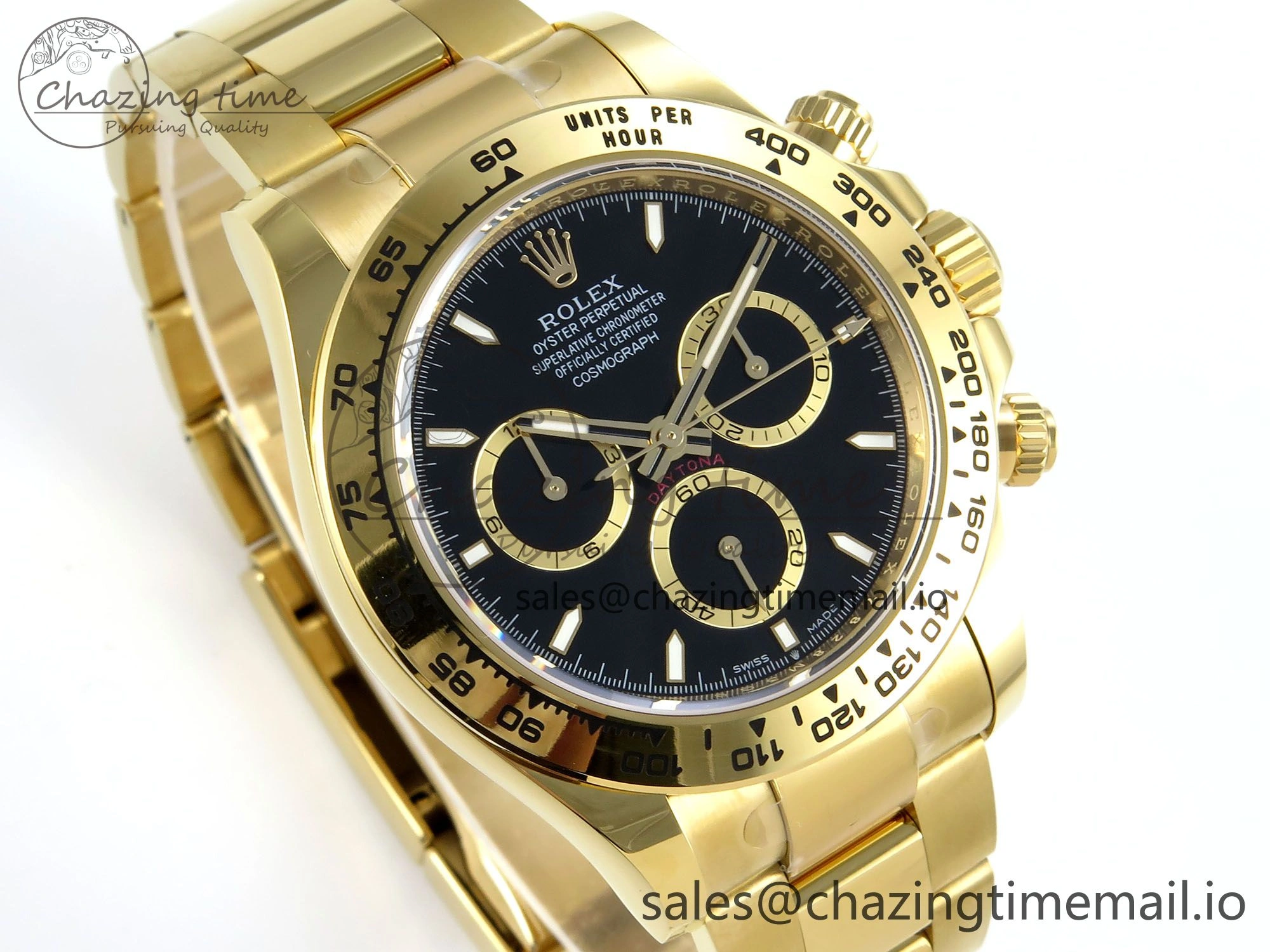 Daytona 126508 APSF 1:1 Best Edition Black Dial on YG Braclet SH4131