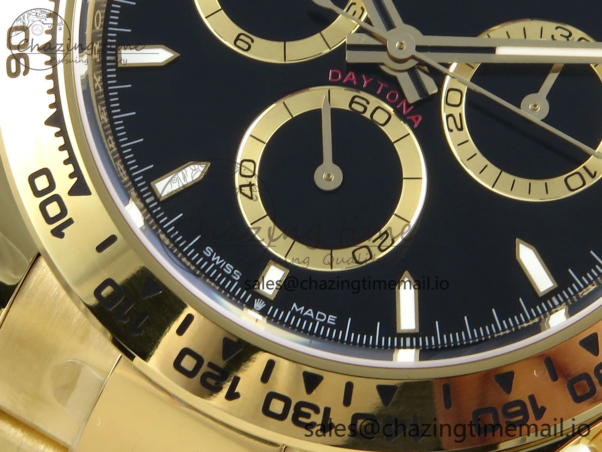 Daytona 126508 APSF 1:1 Best Edition Black Dial on YG Braclet SH4131