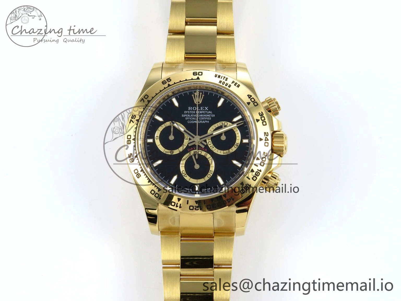 Daytona 126508 APSF 1:1 Best Edition Black Dial on YG Braclet SH4131