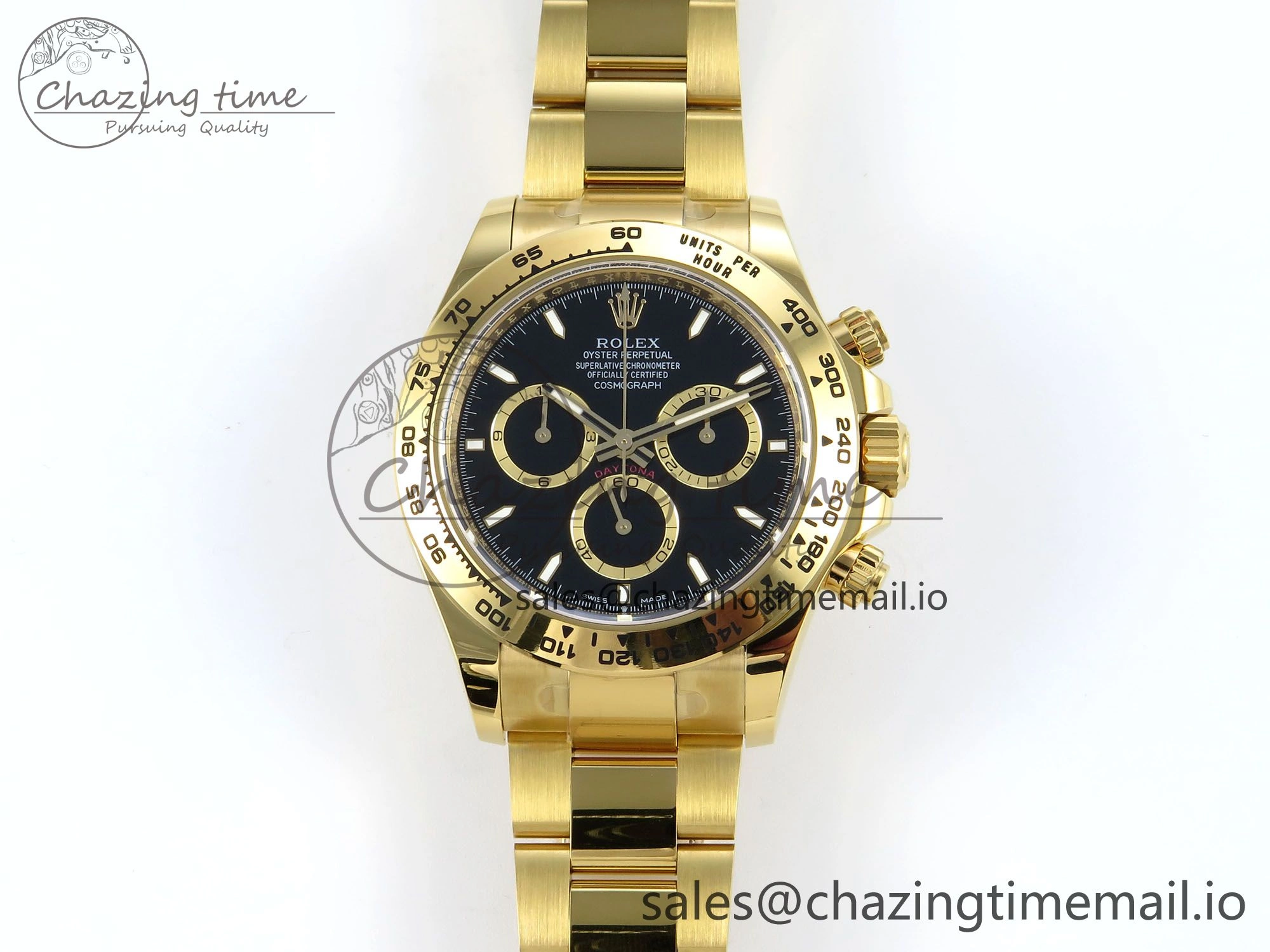 Daytona 126508 APSF 1:1 Best Edition Black Dial on YG Braclet SH4131