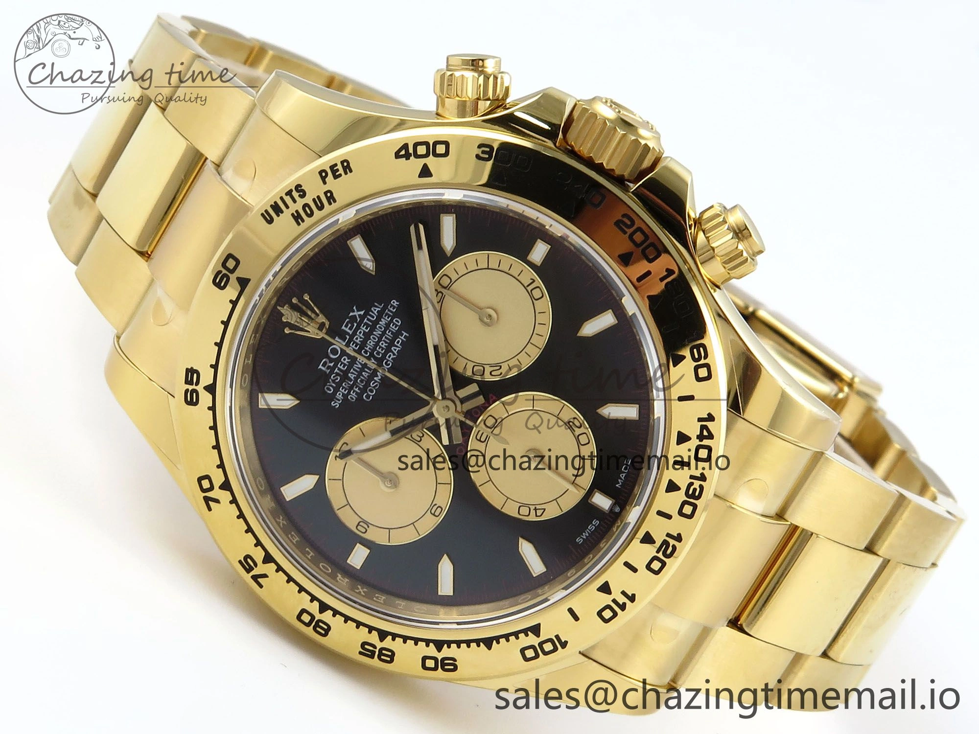 Daytona 126508 APSF 1:1 Best Edition Black YG Stick Dial on YG Braclet SH4131