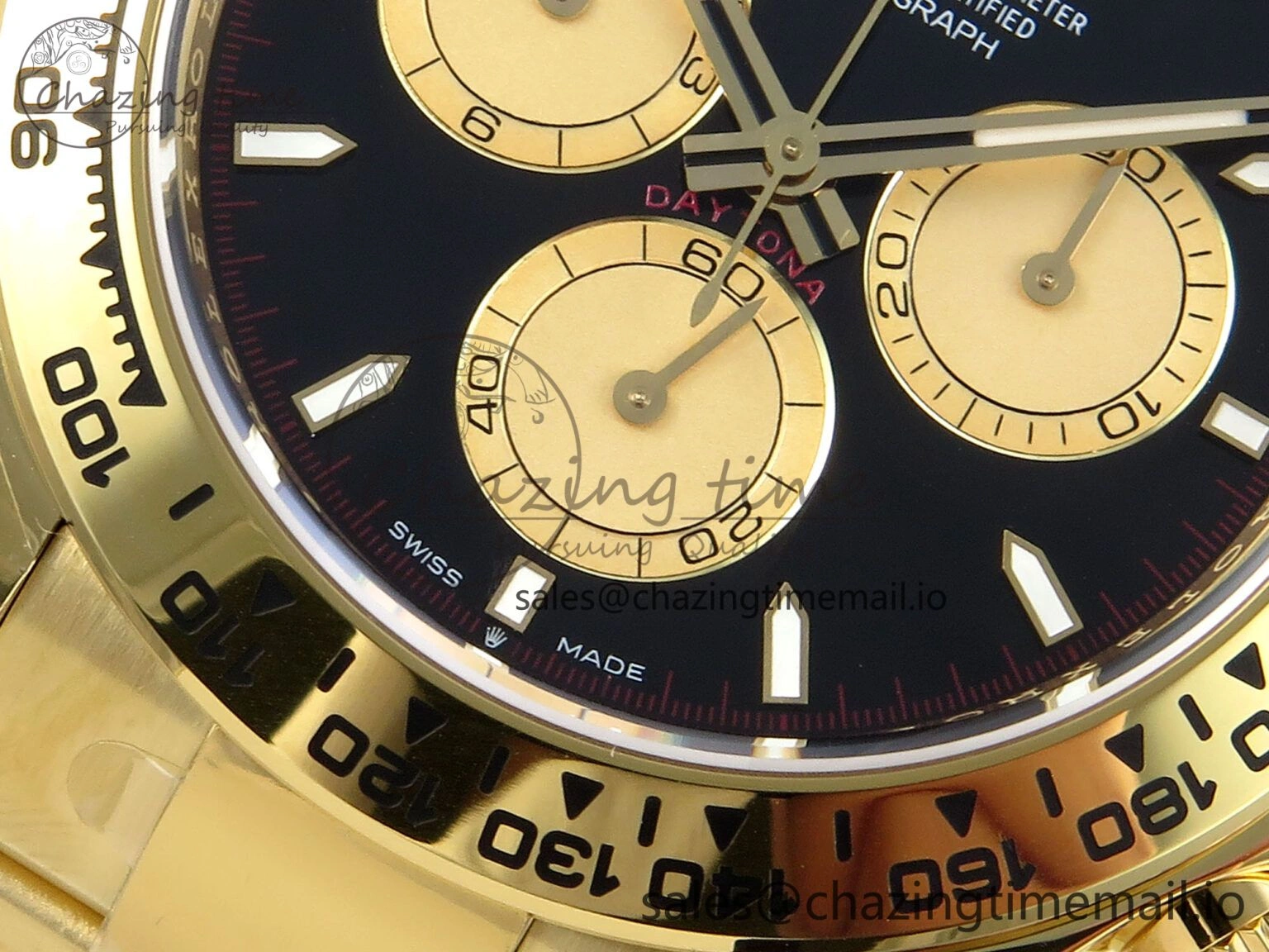 Daytona 126508 APSF 1:1 Best Edition Black YG Stick Dial on YG Braclet SH4131