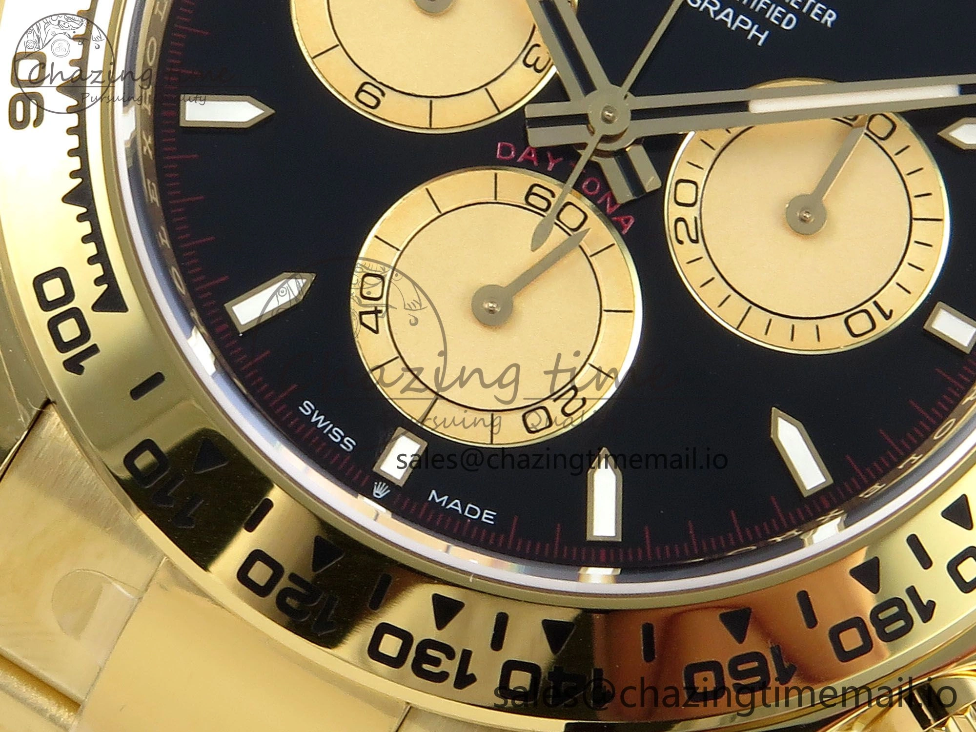 Daytona 126508 APSF 1:1 Best Edition Black YG Stick Dial on YG Braclet SH4131