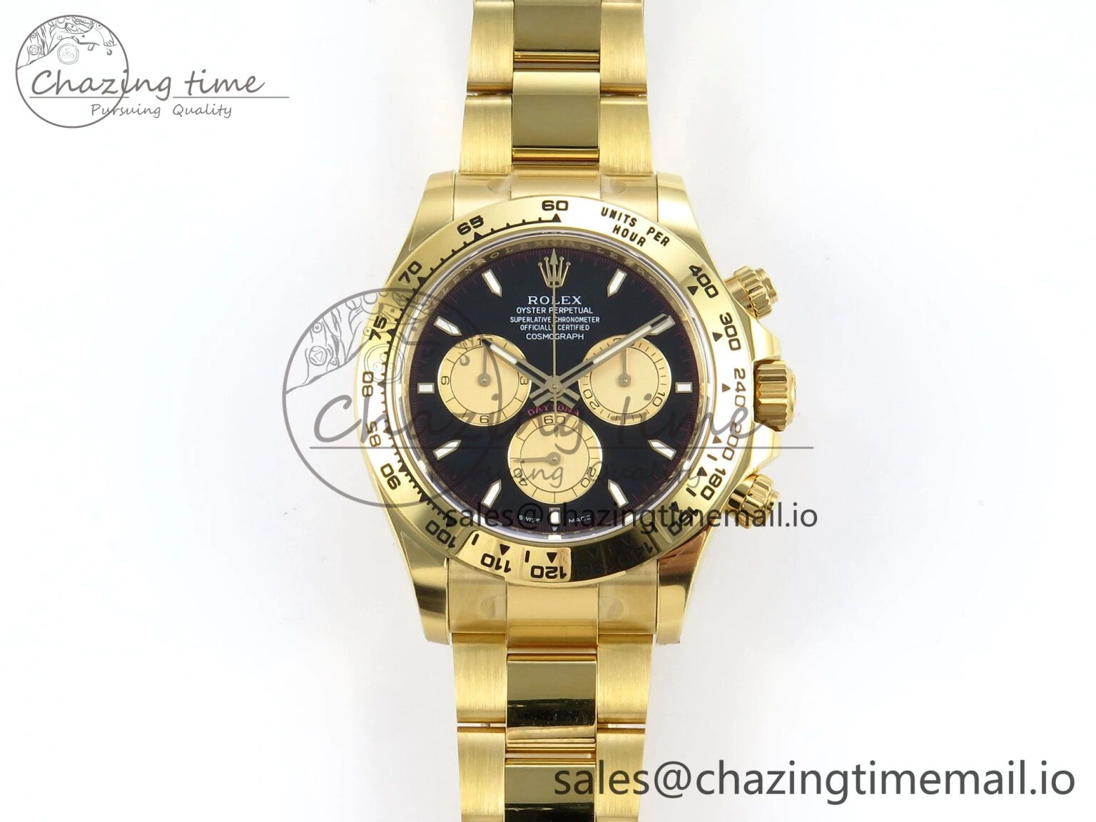 Daytona 126508 APSF 1:1 Best Edition Black YG Stick Dial on YG Braclet SH4131