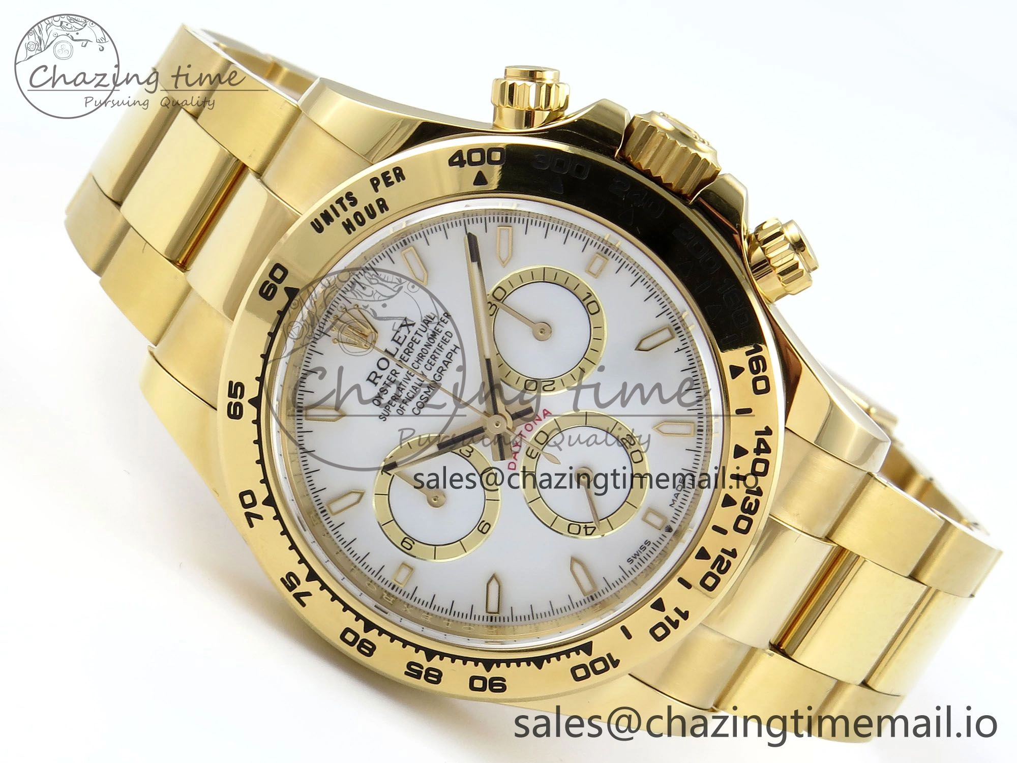 Daytona 126508 APSF 1:1 Best Edition White Dial on YG Braclet SH4131