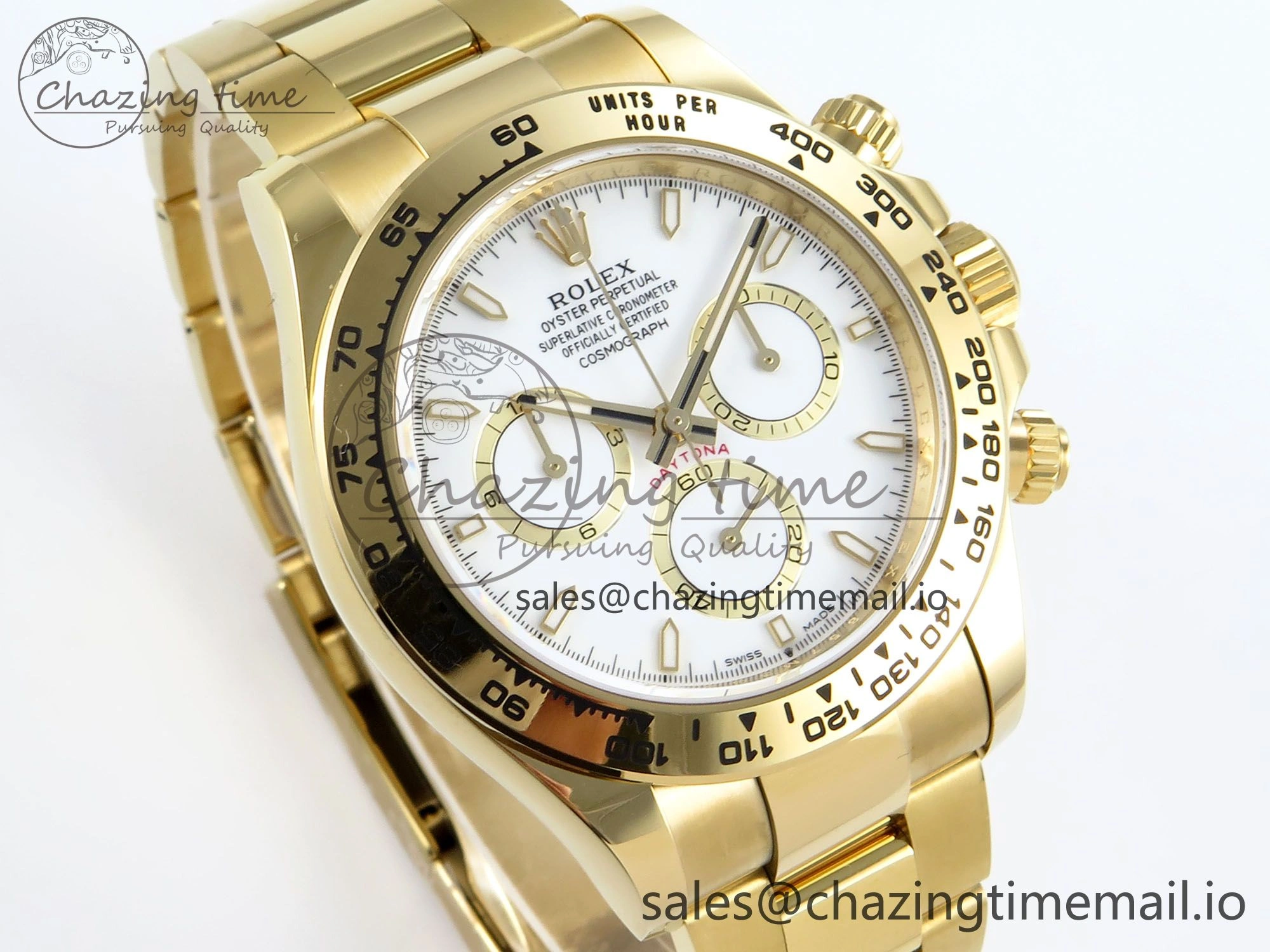 Daytona 126508 APSF 1:1 Best Edition White Dial on YG Braclet SH4131