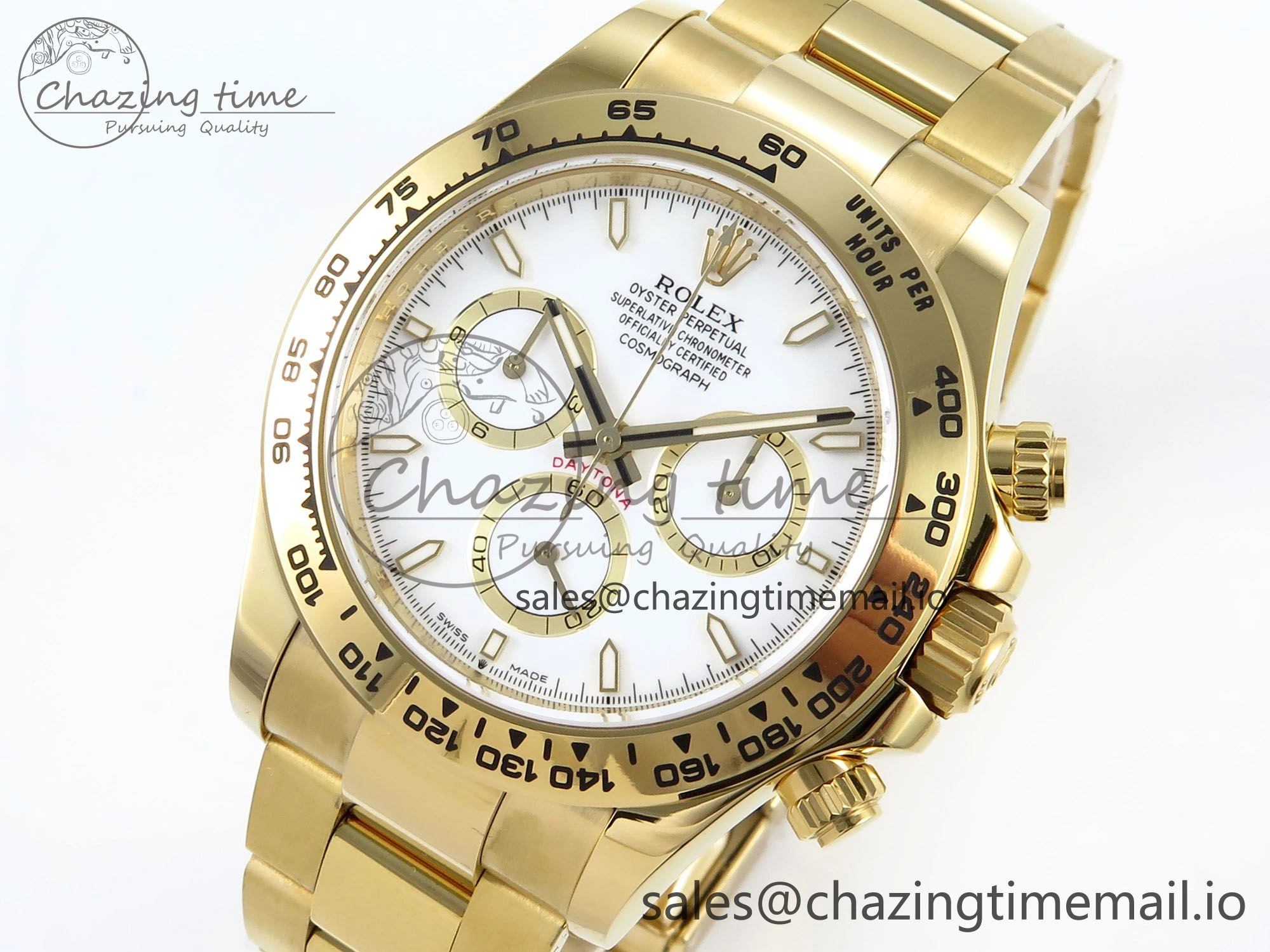Daytona 126508 APSF 1:1 Best Edition White Dial on YG Braclet SH4131