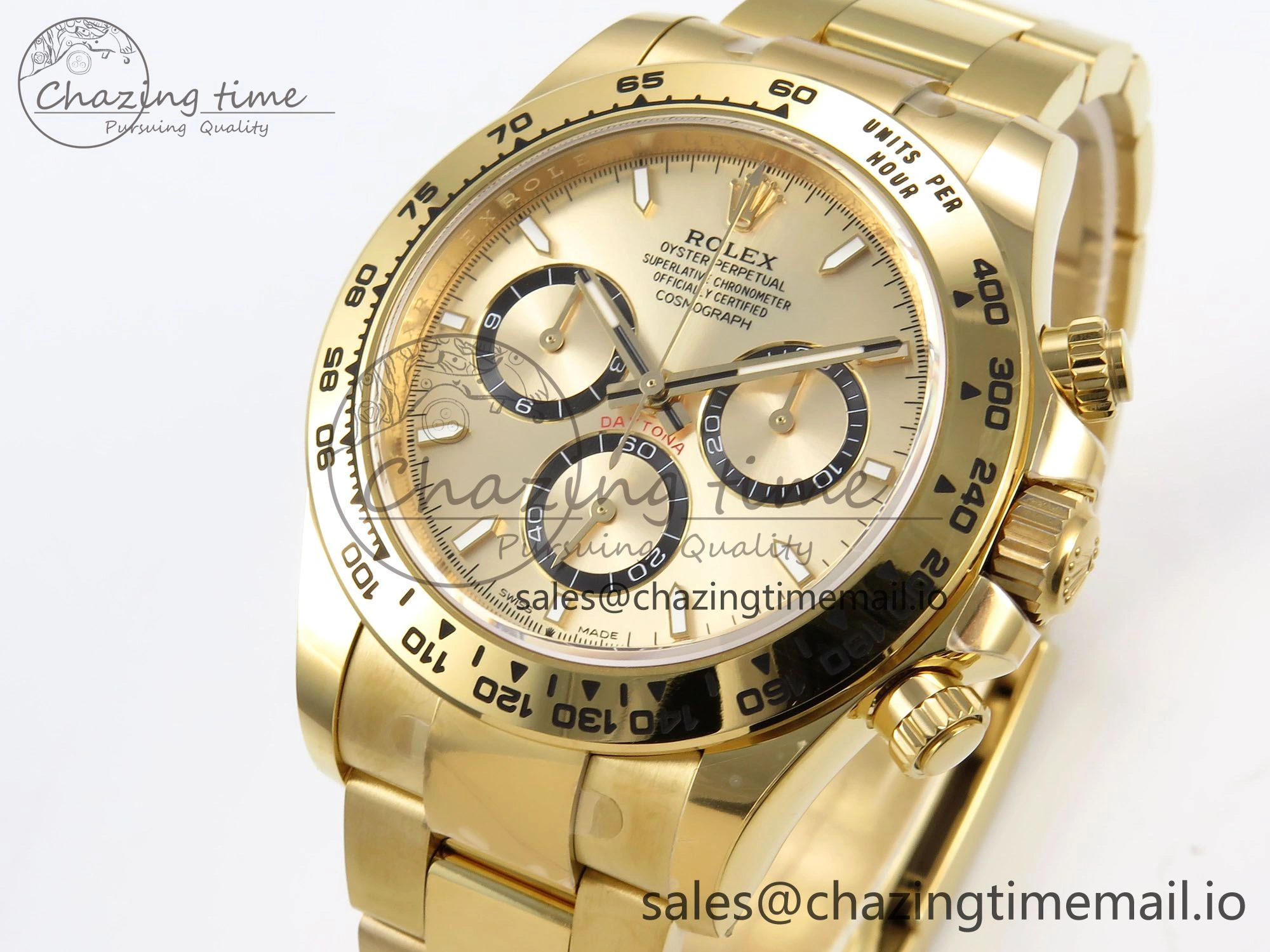 Daytona 126508 APSF 1:1 Best Edition YG Dial on YG Bracelet SH4131