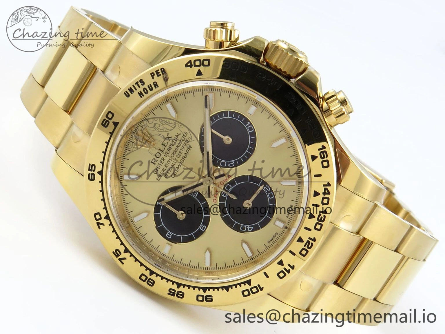 Daytona 126508 APSF 1:1 Best Edition YG Black Dial on YG Braclet SH4131