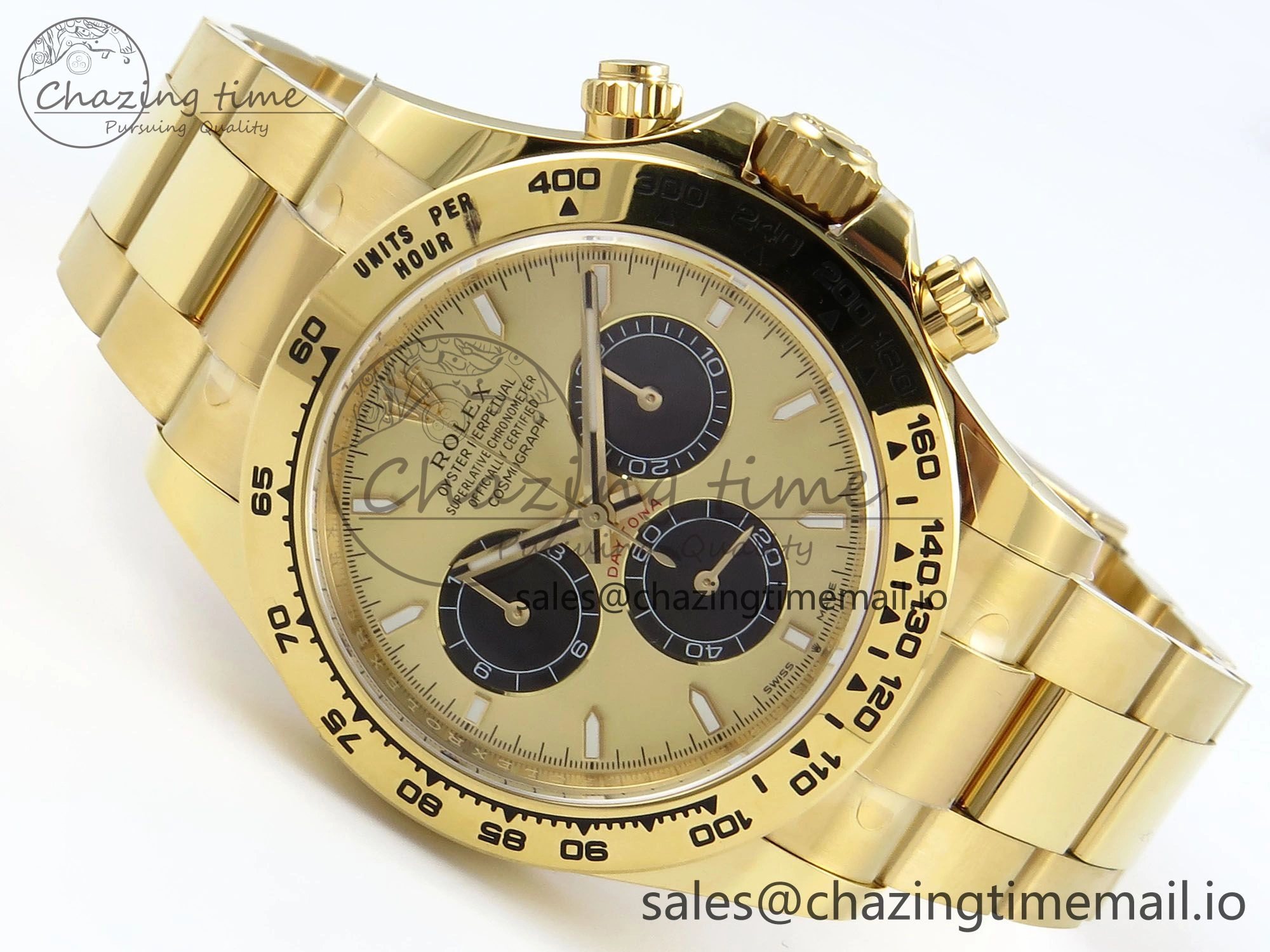 Daytona 126508 APSF 1:1 Best Edition YG Black Dial on YG Braclet SH4131