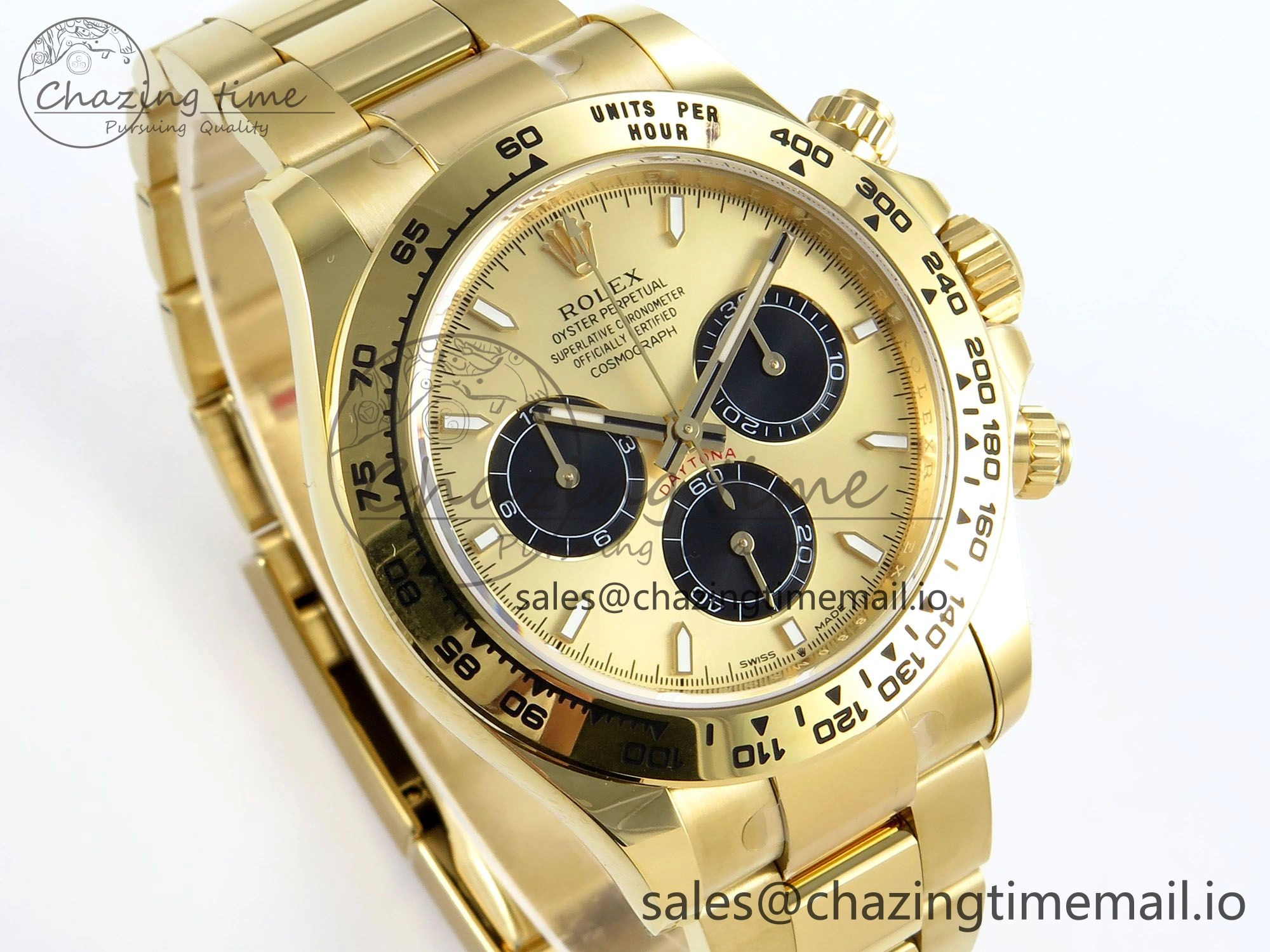 Daytona 126508 APSF 1:1 Best Edition YG Black Dial on YG Braclet SH4131
