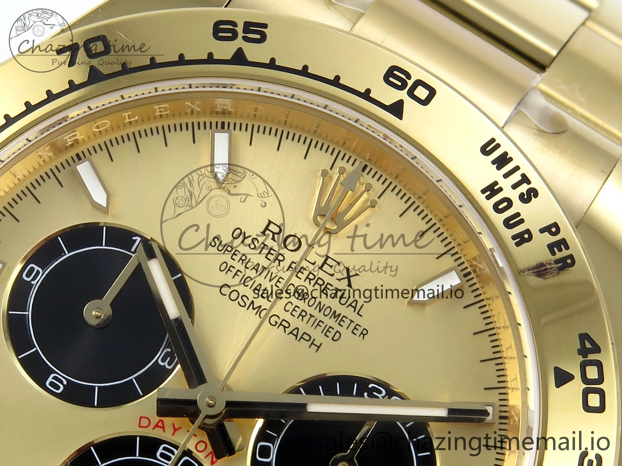 Daytona 126508 APSF 1:1 Best Edition YG Black Dial on YG Braclet SH4131