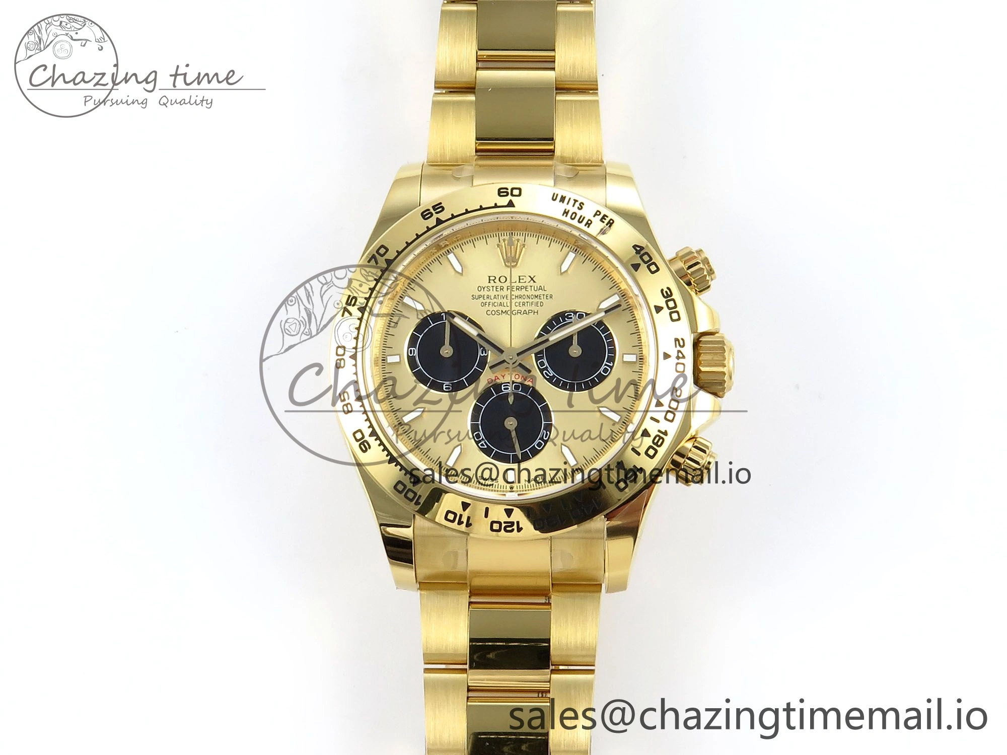 Daytona 126508 APSF 1:1 Best Edition YG Black Dial on YG Braclet SH4131