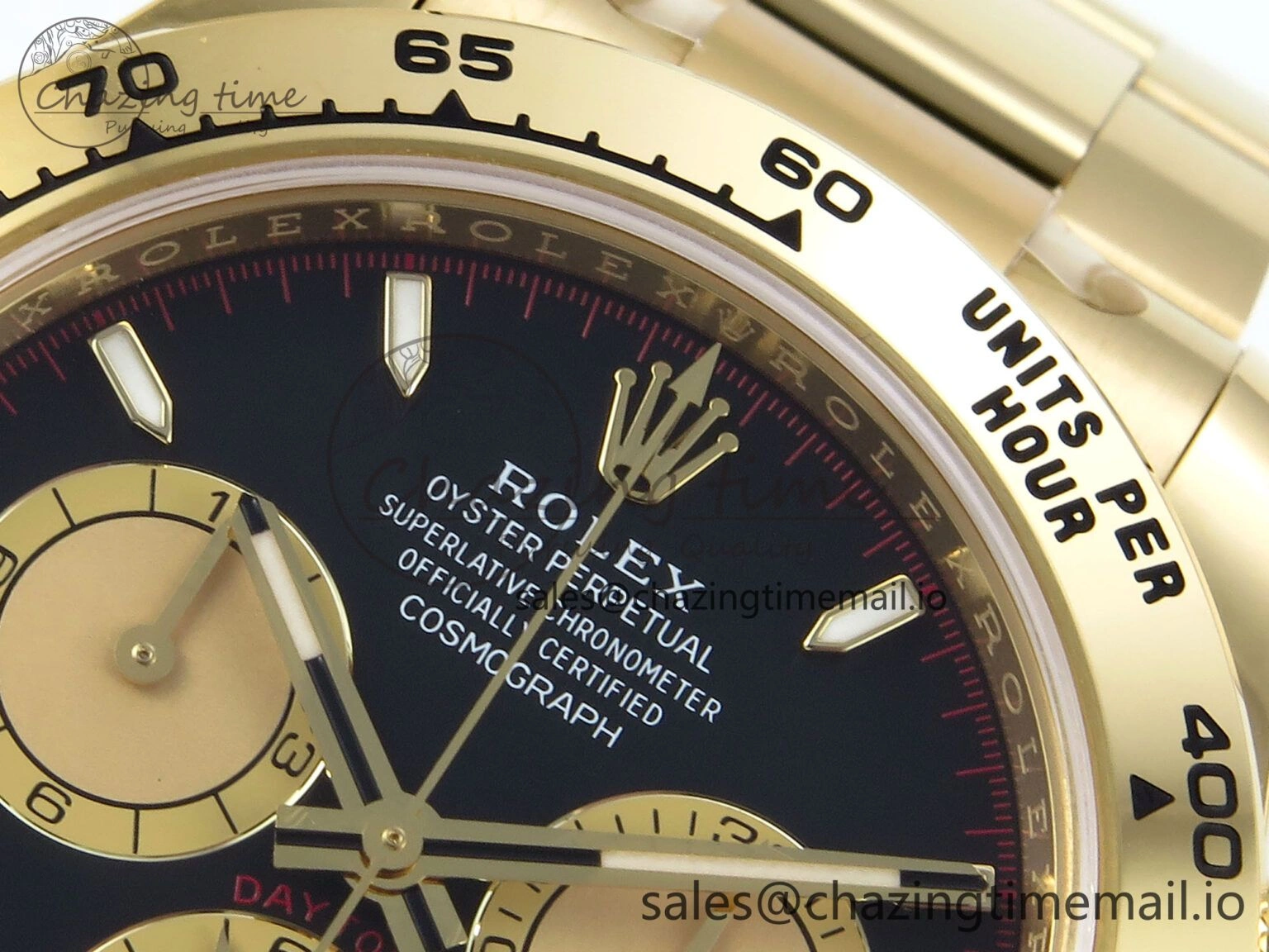 Daytona 126508 Clean 1:1 Best Edition Black YG Dial on YG Bracelet Super Clone DD4131