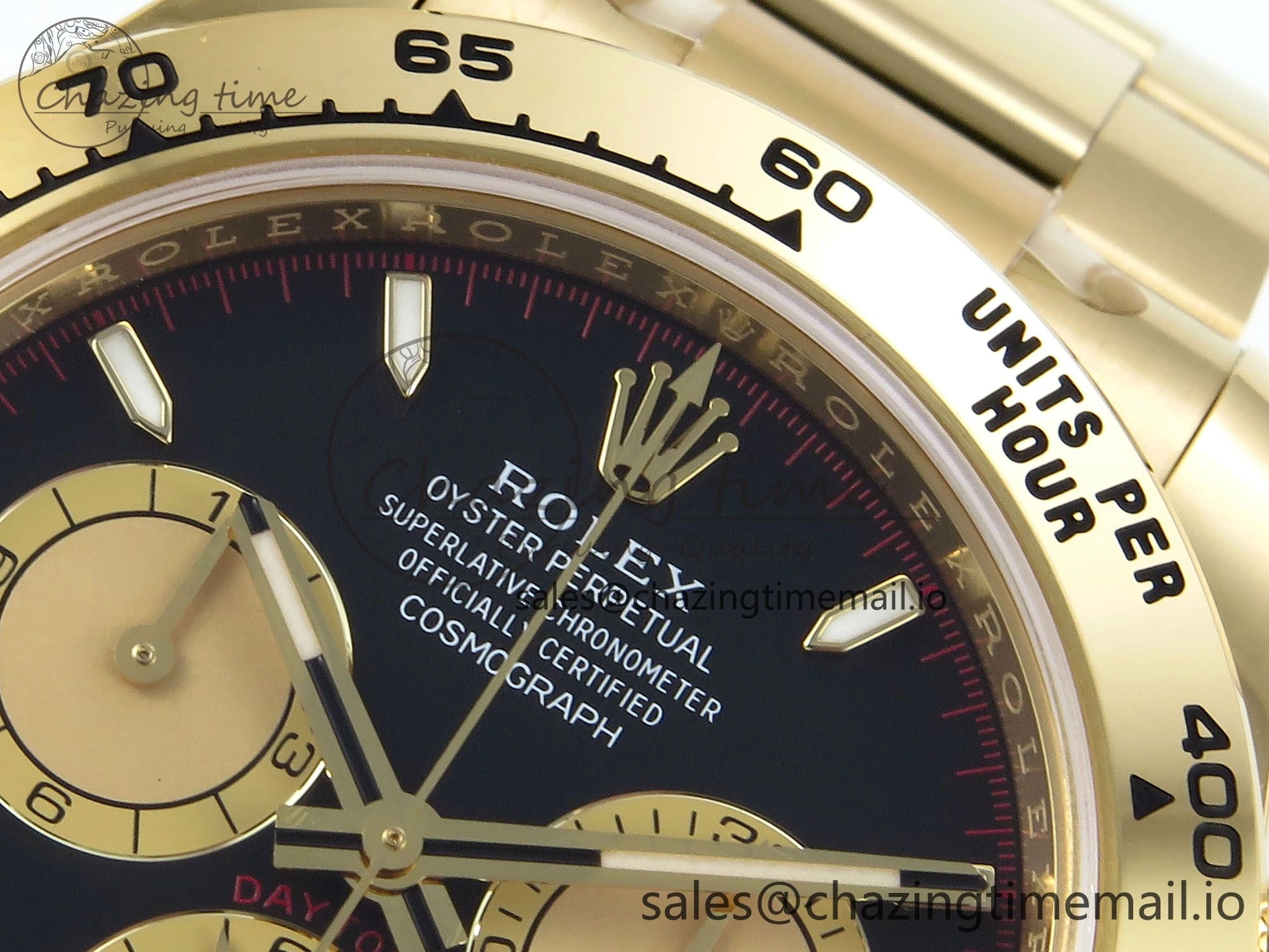 Daytona 126508 Clean 1:1 Best Edition Black YG Dial on YG Bracelet Super Clone DD4131