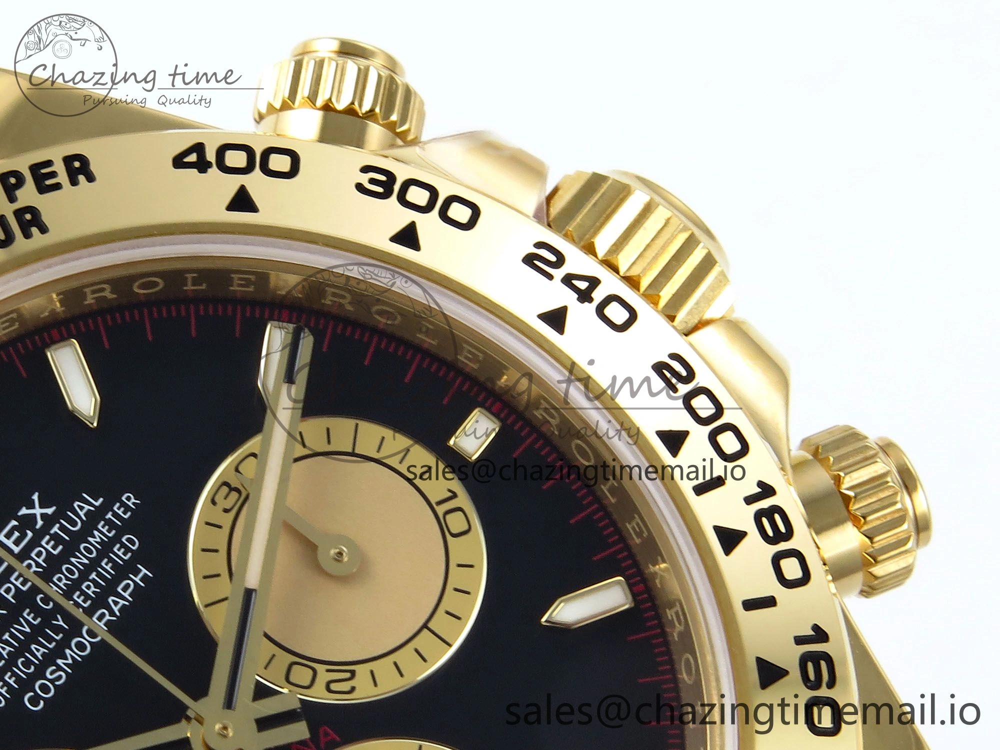 Daytona 126508 Clean 1:1 Best Edition Black YG Dial on YG Bracelet Super Clone DD4131