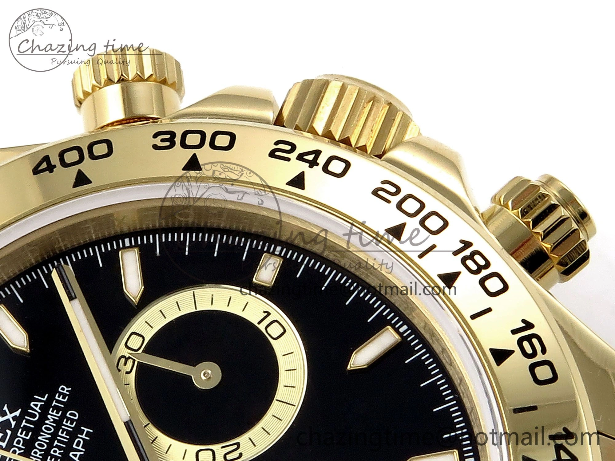 Daytona 126508 QF 1:1 Best Edition Black Dial on YG Braclet SH4131 V5