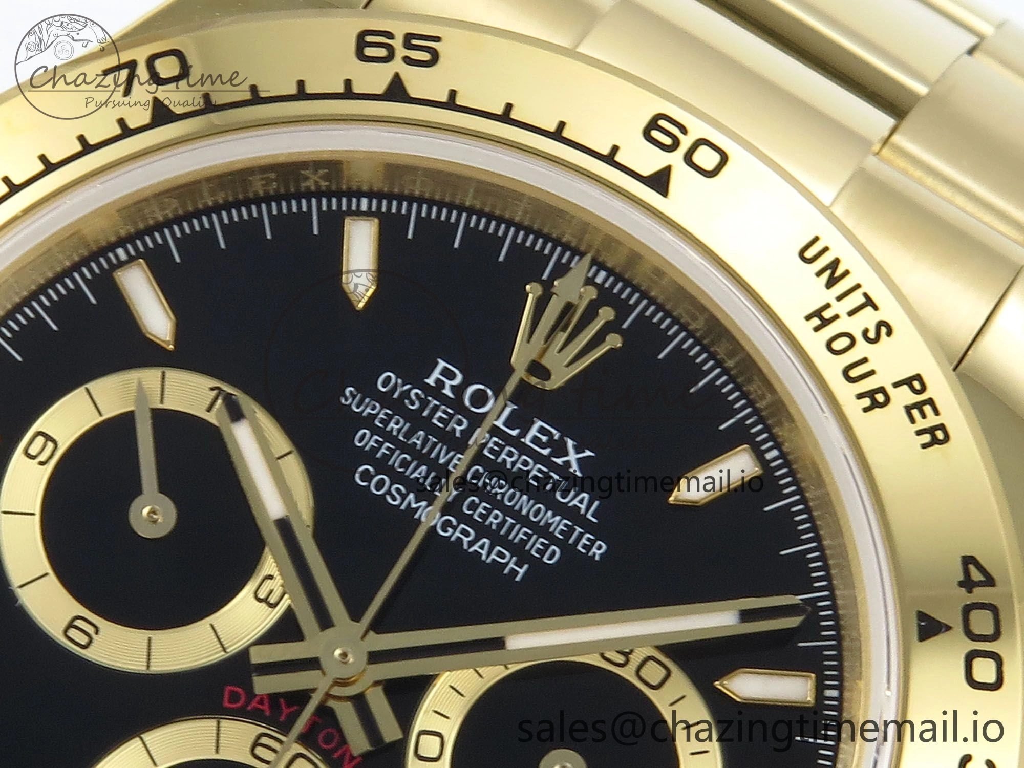 Daytona 126508 QF 1:1 Best Edition Black Dial on YG Braclet SH4131 V5