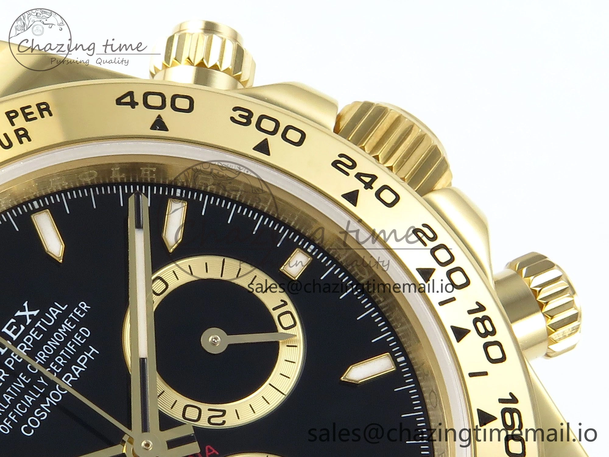 Daytona 126508 QF 1:1 Best Edition Black Dial on YG Braclet SH4131 V5