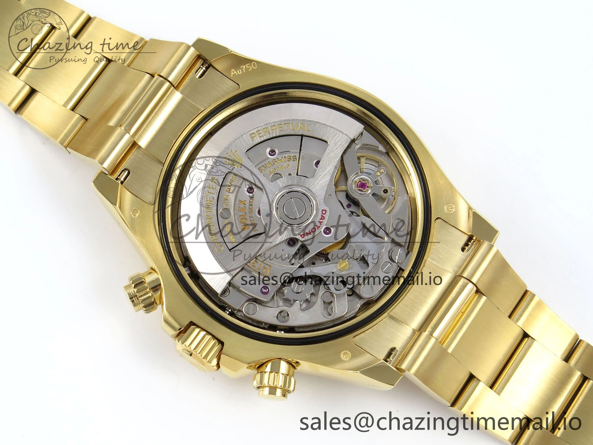 Daytona 126508 QF 1:1 Best Edition Black Dial on YG Braclet SH4131 V5