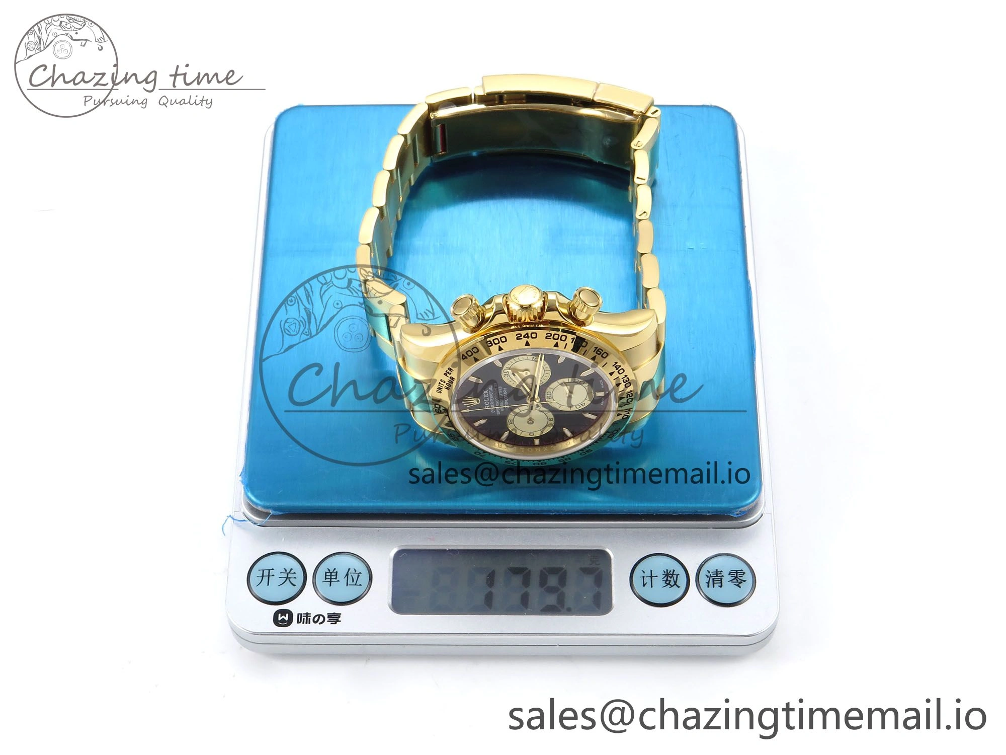Daytona 126508 QF 1:1 Best Edition Black YG Dial on YG Bracelet SH4131 V6 (Gain Weight）