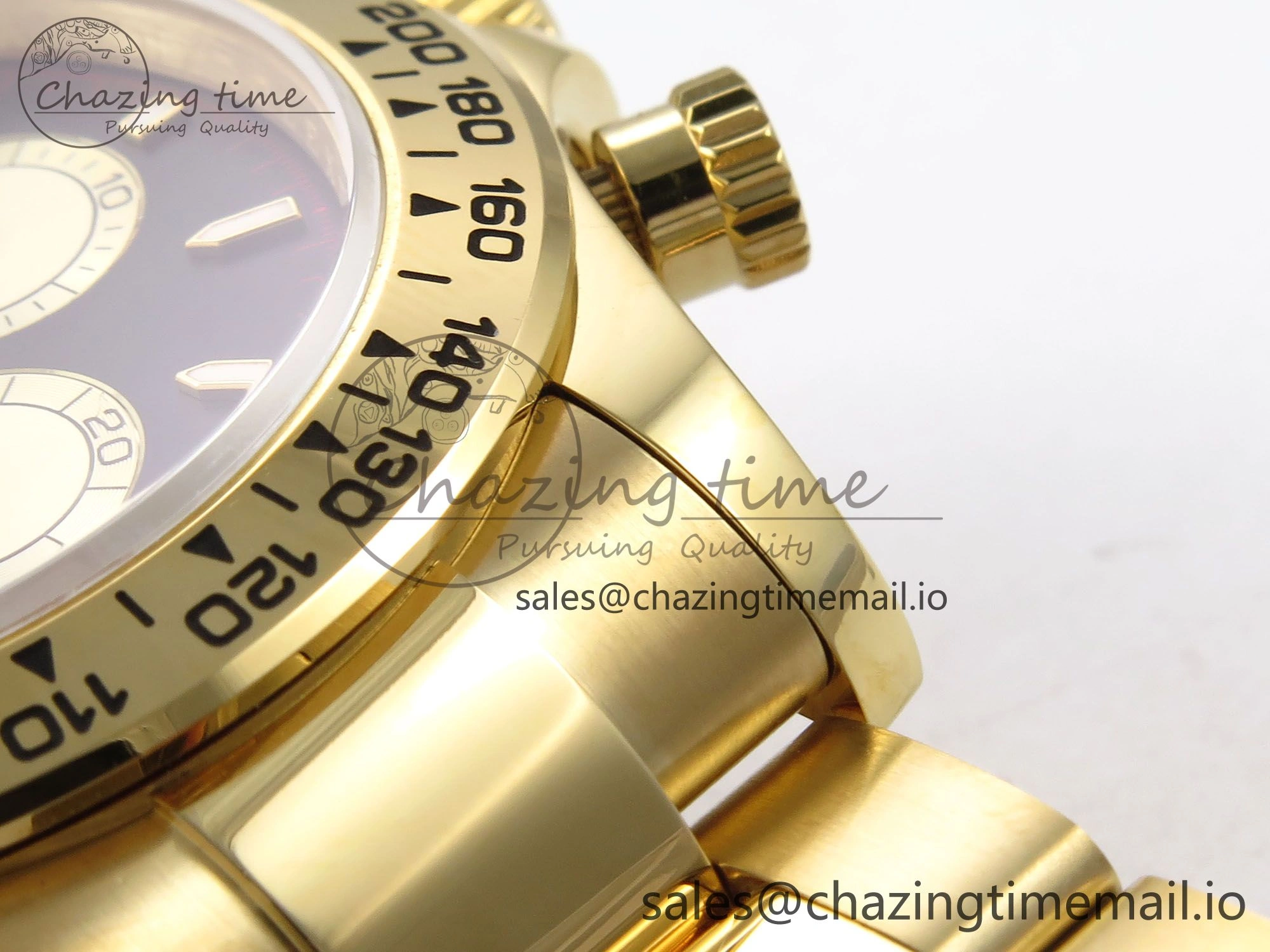 Daytona 126508 QF 1:1 Best Edition Black YG Dial on YG Bracelet SH4131 V6 (Gain Weight）