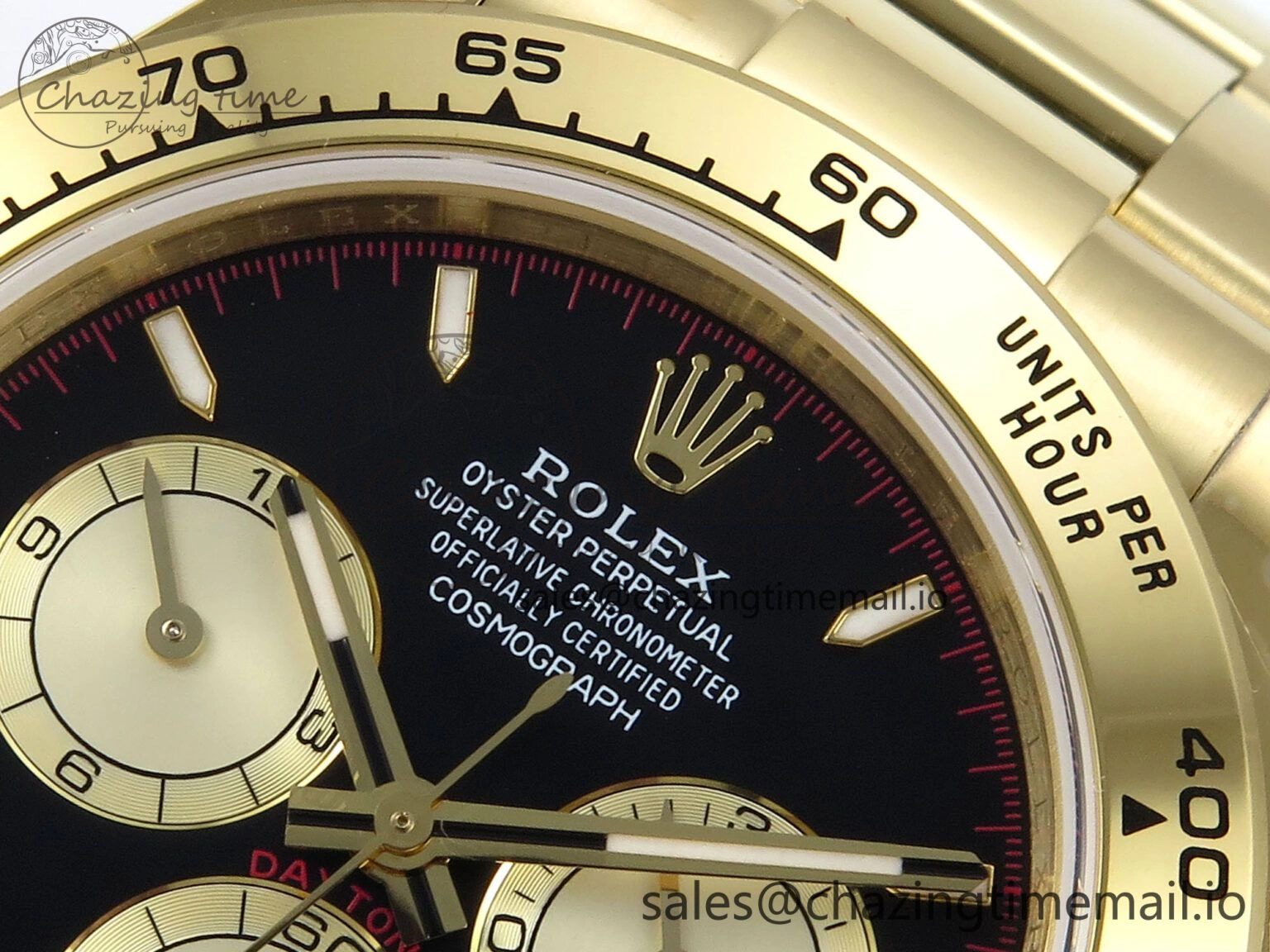 Daytona 126508 QF 1:1 Best Edition Black YG Dial on YG Braclet SH4131 V5