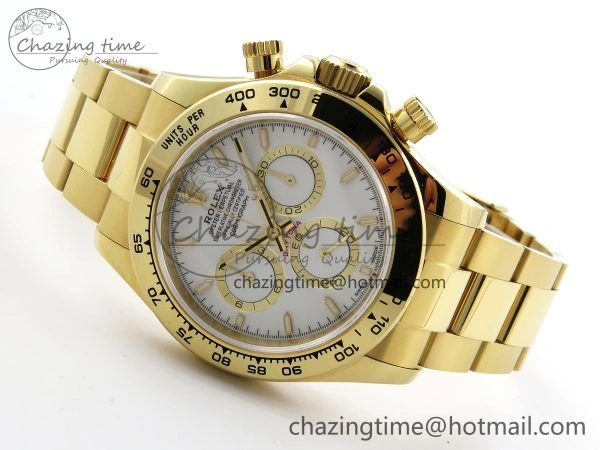 Daytona 126508 QF 1:1 Best Edition White Dial on YG Braclet SH4131 V5