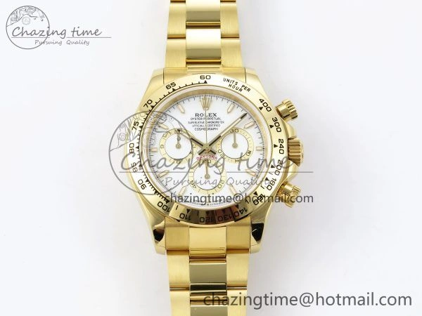 Daytona 126508 QF 1:1 Best Edition White Dial on YG Braclet SH4131 V5
