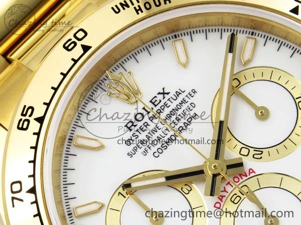 Daytona 126508 QF 1:1 Best Edition White Dial on YG Braclet SH4131 V5